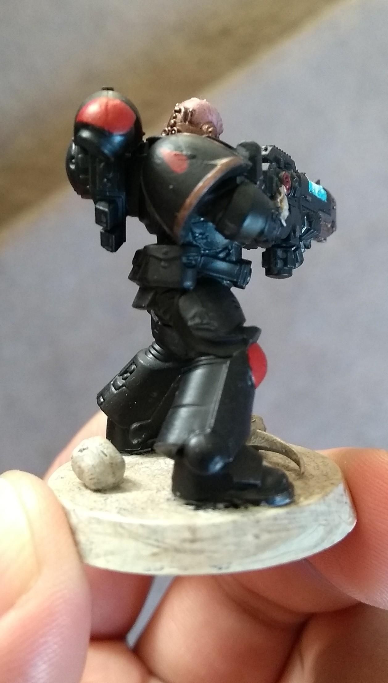 Angels Revenant, Blood Angels, Hellblaster Squad, Painted, Sergeant, Space Marines, Warhammer 40,000