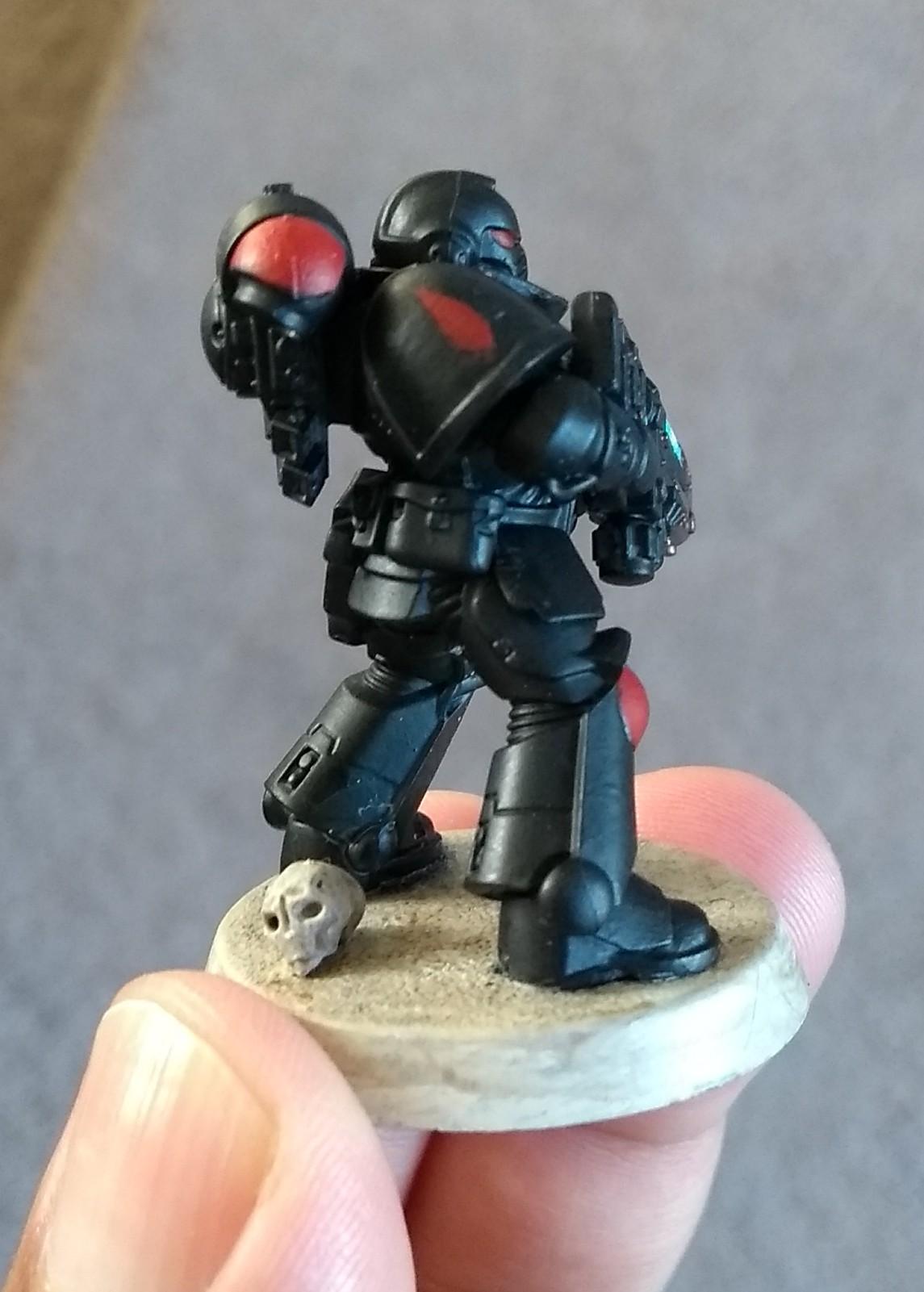 Angels Revenant, Blood Angels, Hellblaster Squad, Painted, Space Marines, Warhammer 40,000
