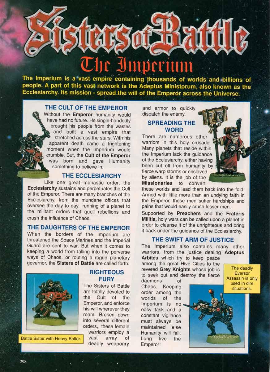 2nd Edition, Codex, Retro Review, Sisters Of Battle