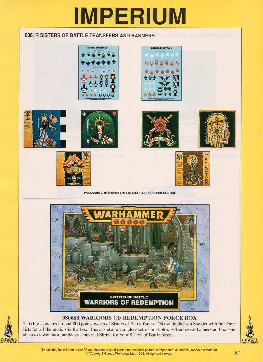 2nd Edition, Codex, Retro Review, Sisters Of Battle