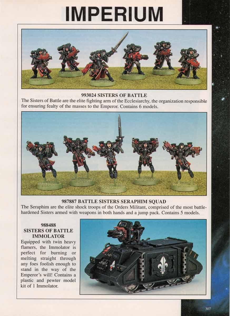 2nd Edition, Codex, Immolator, Retro Review, Sisters Of Battle