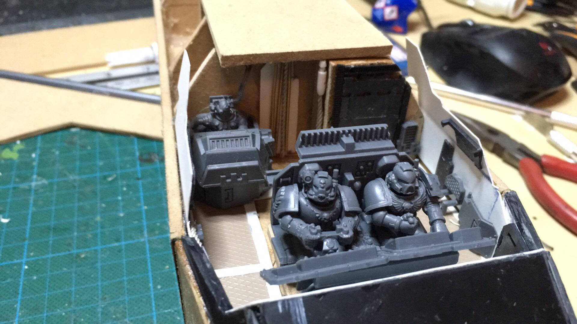 Scratch Build, Space Marines, Thunderhawk Gunship, Warhammer 40,000, Work In Progress