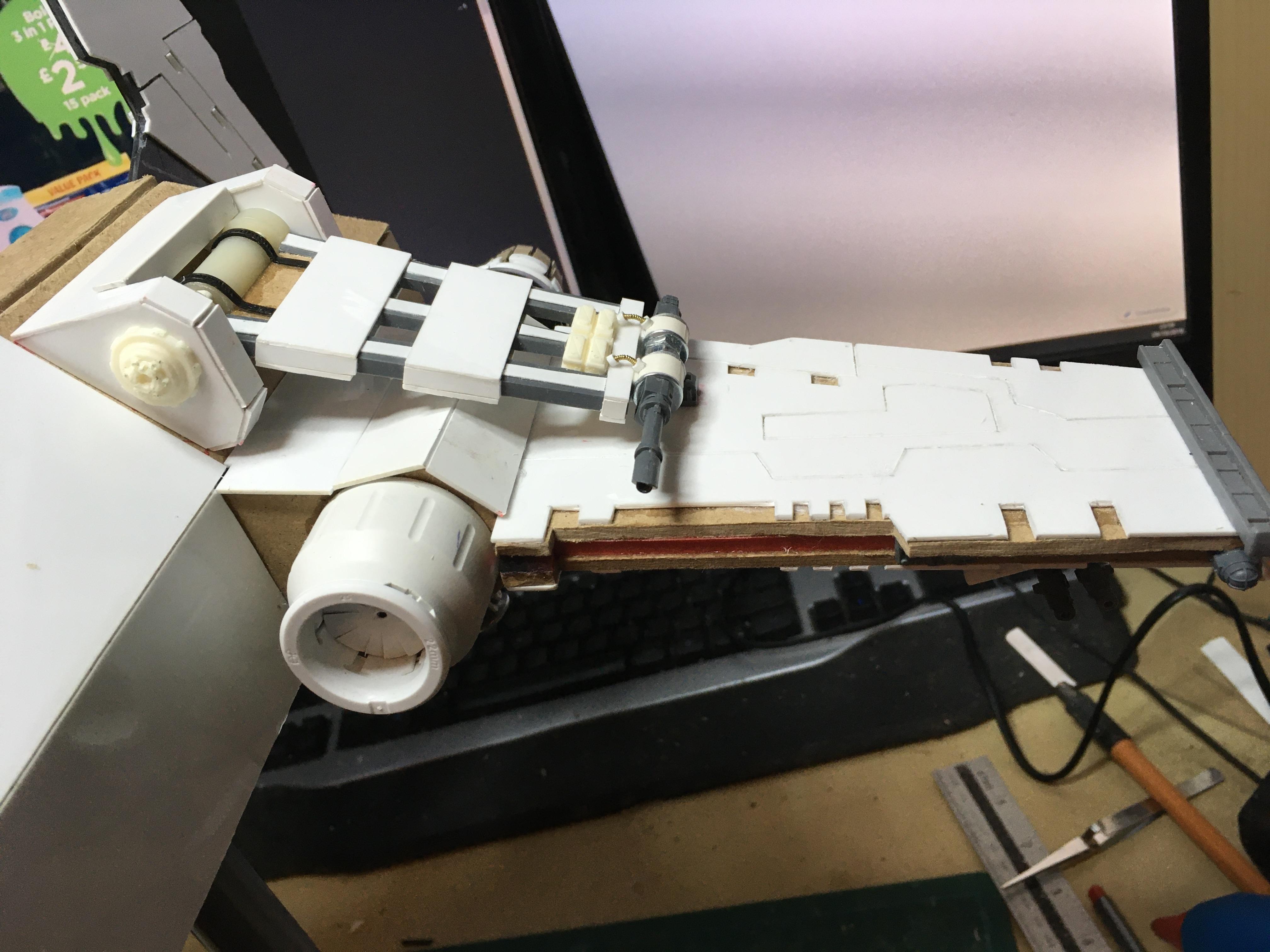 Scratch Build, Space Marines, Thunderhawk Gunship, Warhammer 40,000, Work In Progress