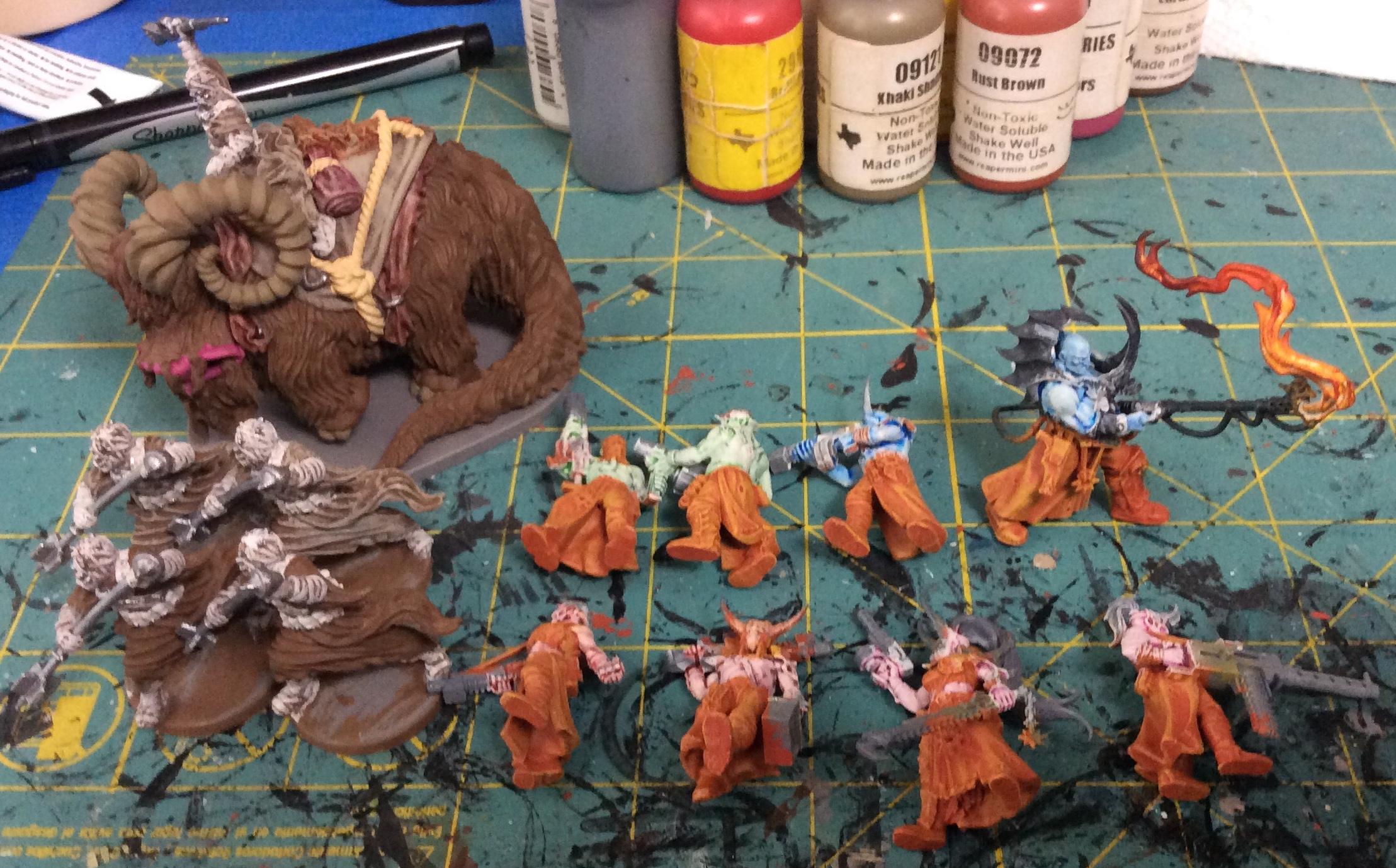 Bantha, Bsf, Chaos, Cultist, Imperial Assault, Star Wars, Tusken Raider, Warhammer 40,000, Work In Progress