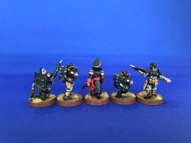 Astra Militarum, Clasic Guard Camo, Commissar, Imperial Guard, Necromunda, Necromundian 8th, Necromundian Imperial Guardsmen, Plasma Gun, The Spiders