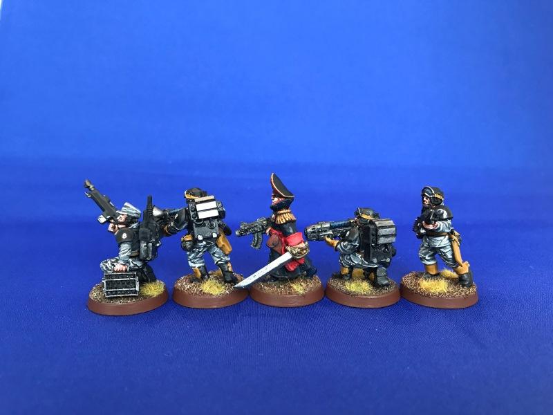 Astra Militarum, Clasic Guard Camo, Commissar, Imperial Guard, Necromunda, Necromundian 8th, Necromundian Imperial Guardsmen, Plasma Gun, The Spiders