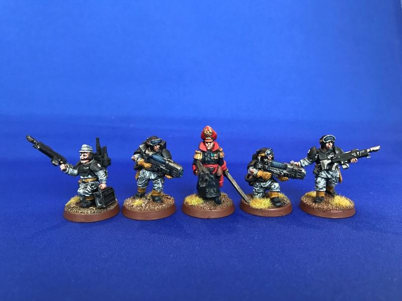 Astra Militarum, Clasic Guard Camo, Commissar, Imperial Guard, Necromunda, Necromundian 8th, Necromundian Imperial Guardsmen, Plasma Gun, The Spiders