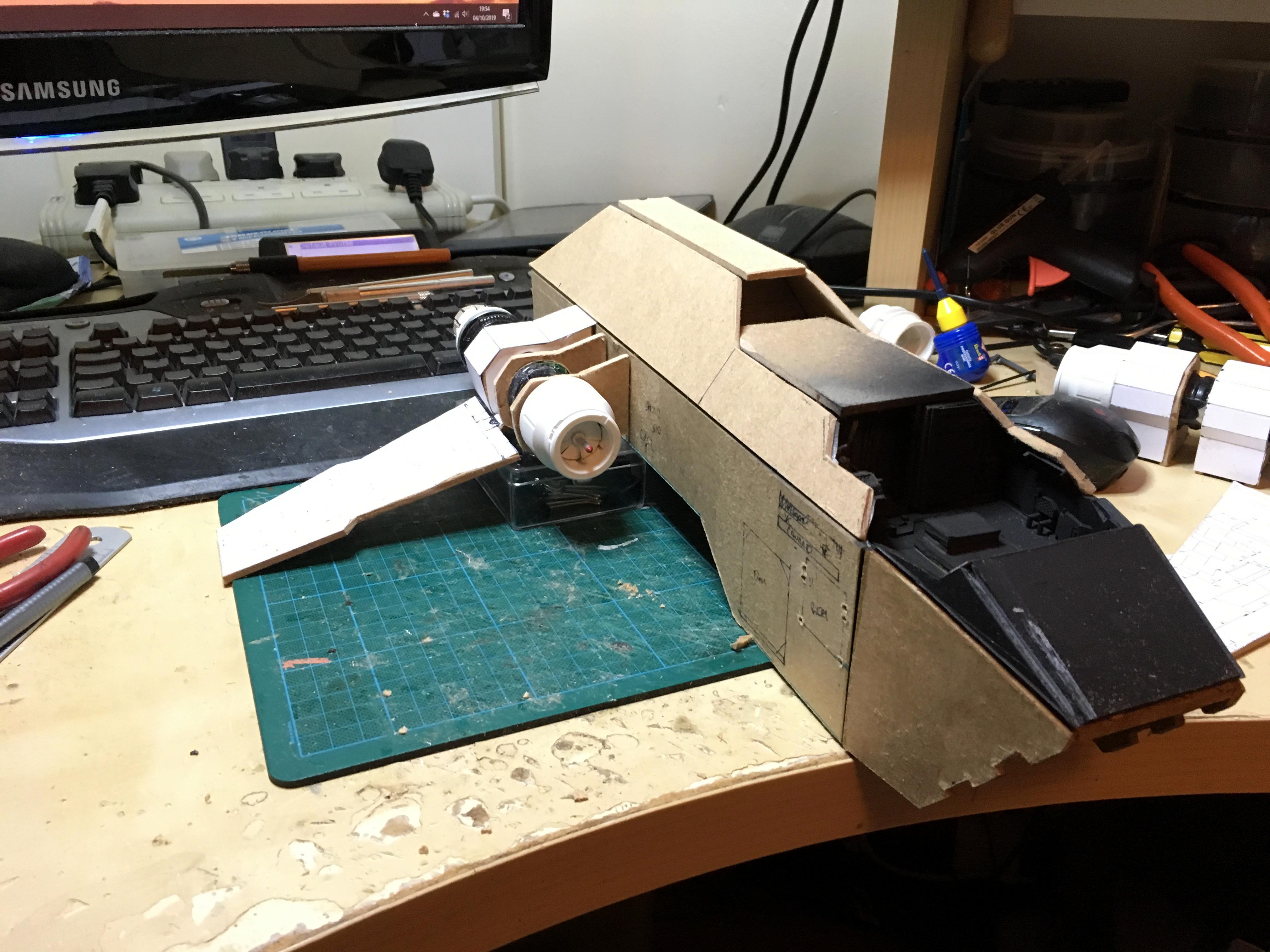 Scratch Build, Space Marines, Thunderhawk Gunship, Warhammer 40,000, Work In Progress