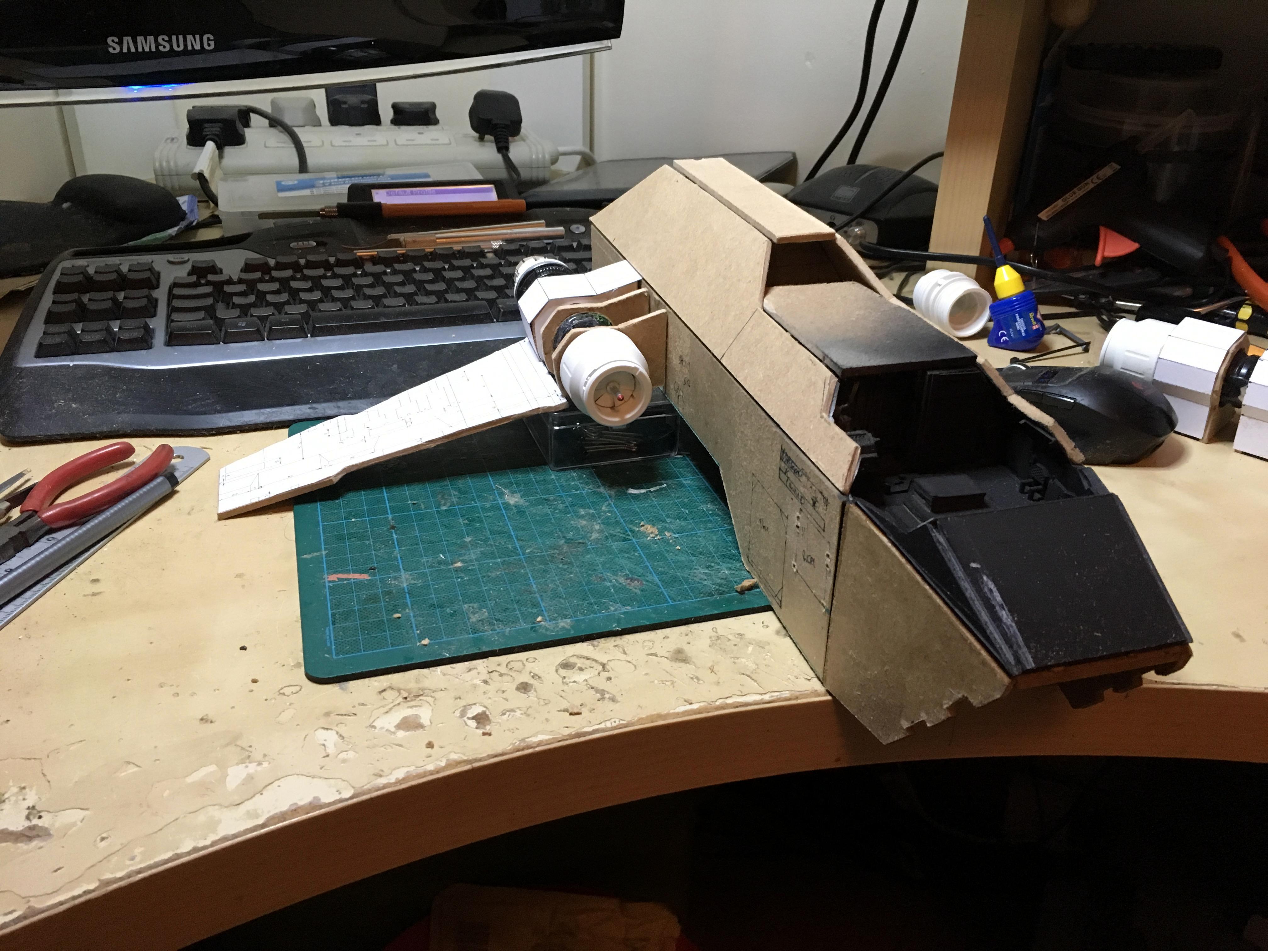 Scratch Build, Space Marines, Thunderhawk Gunship, Warhammer 40,000, Work In Progress