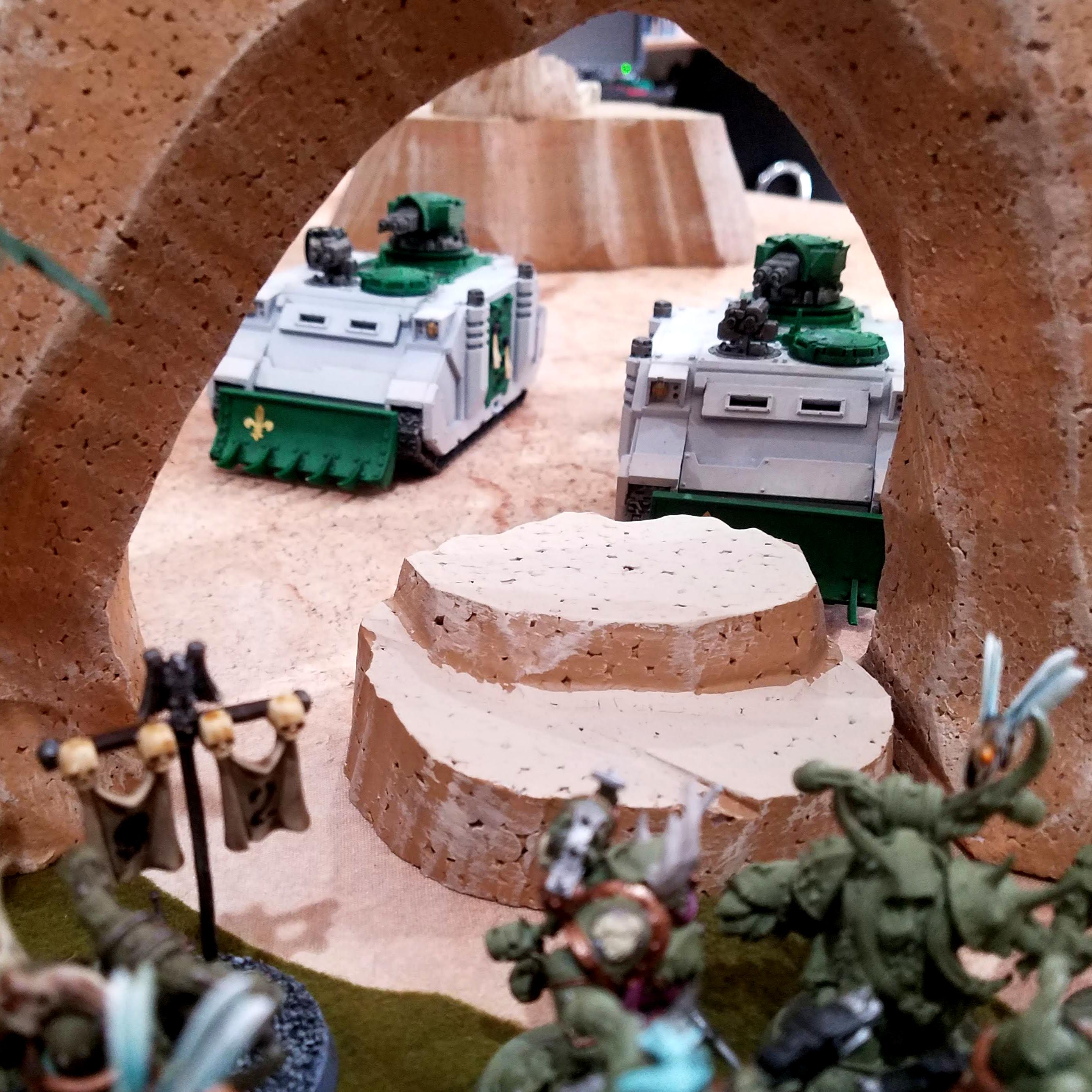 Arriving on the flank