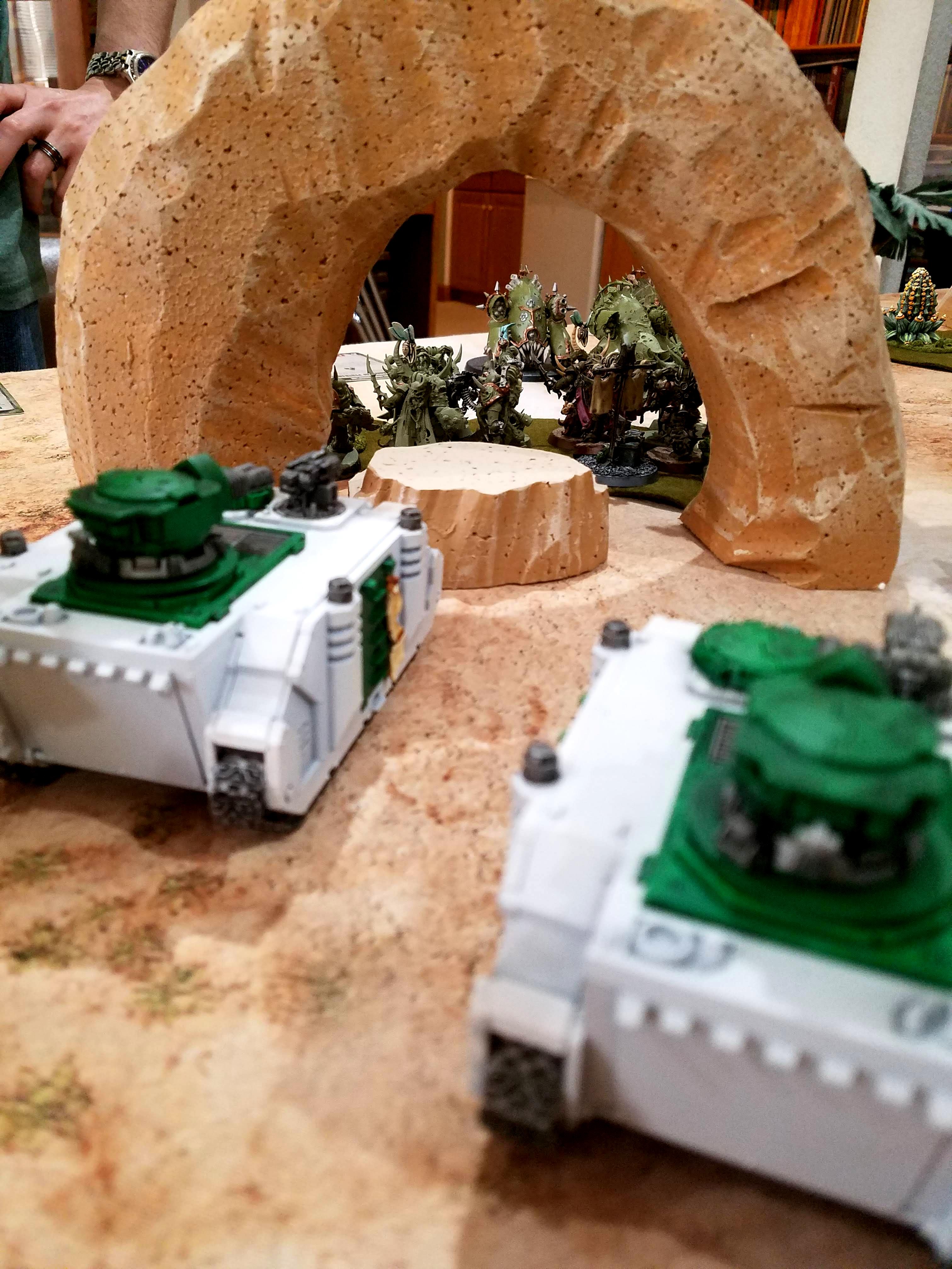 The Death Guard flank