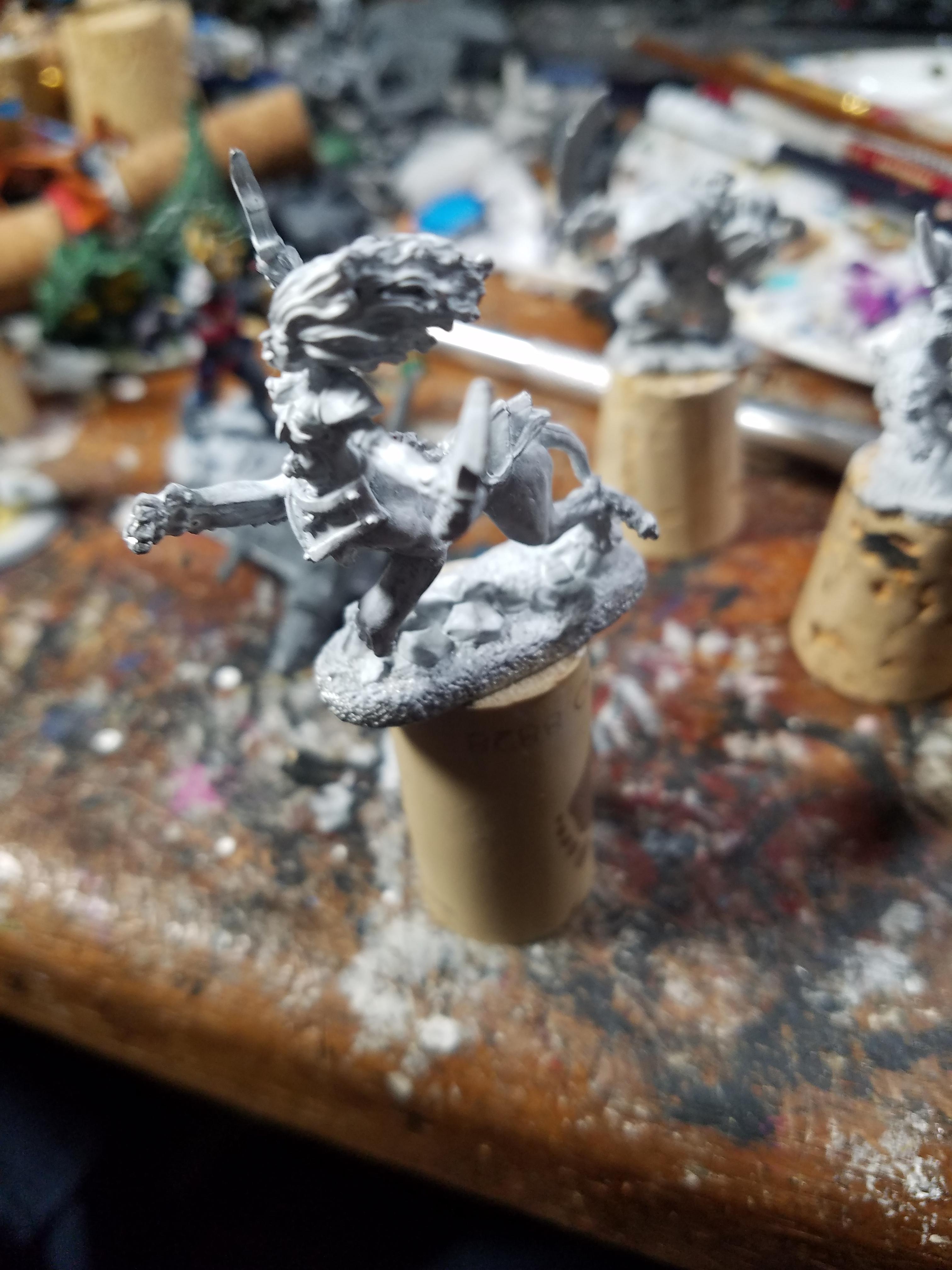 Lamia, Reaper, Taur, Vallejo Polyurethane Primer, Work In Progress