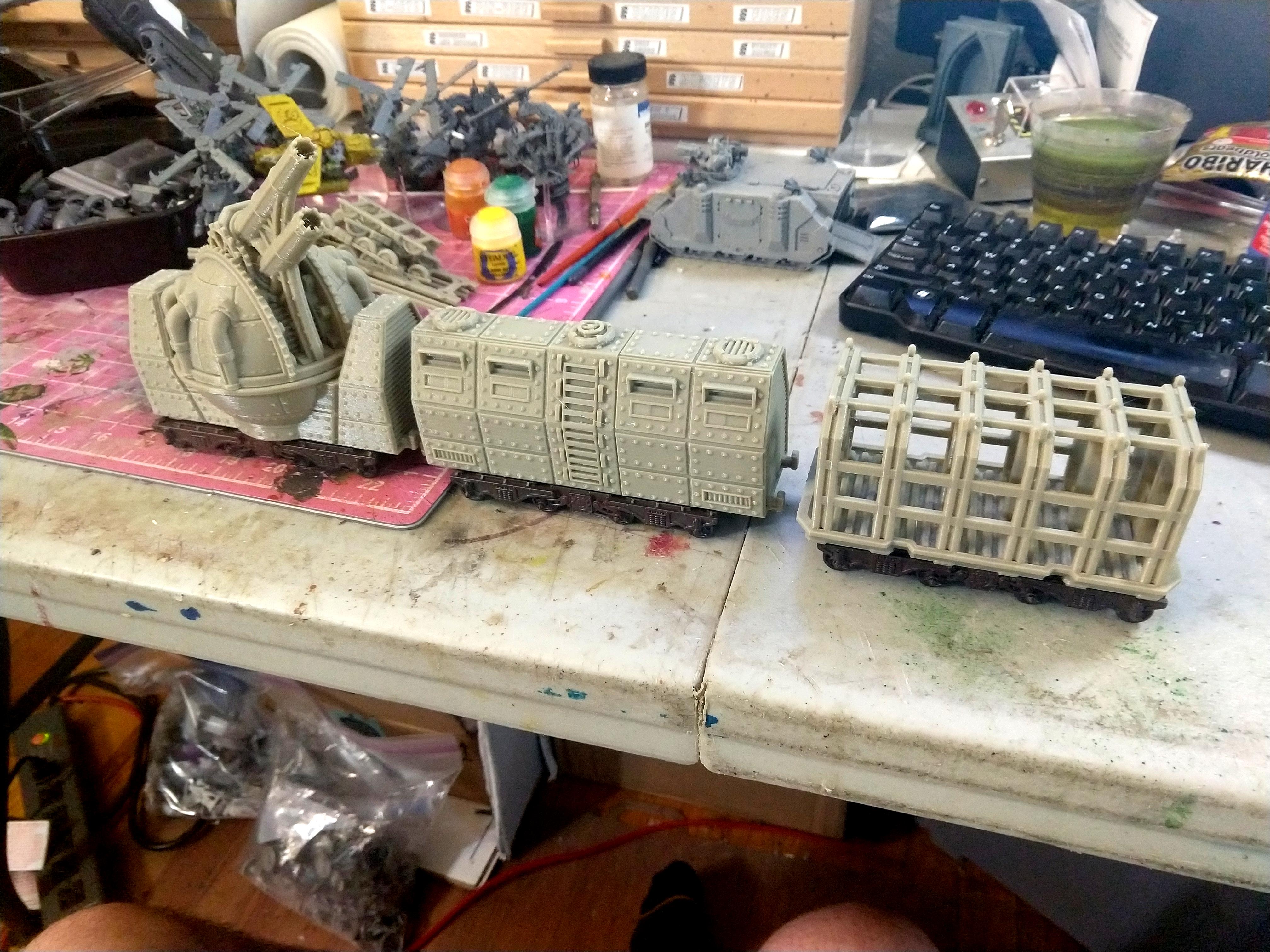 Adeptus Arbites, Armored Train, Repressor, Suppressor, Train, Work In Progress