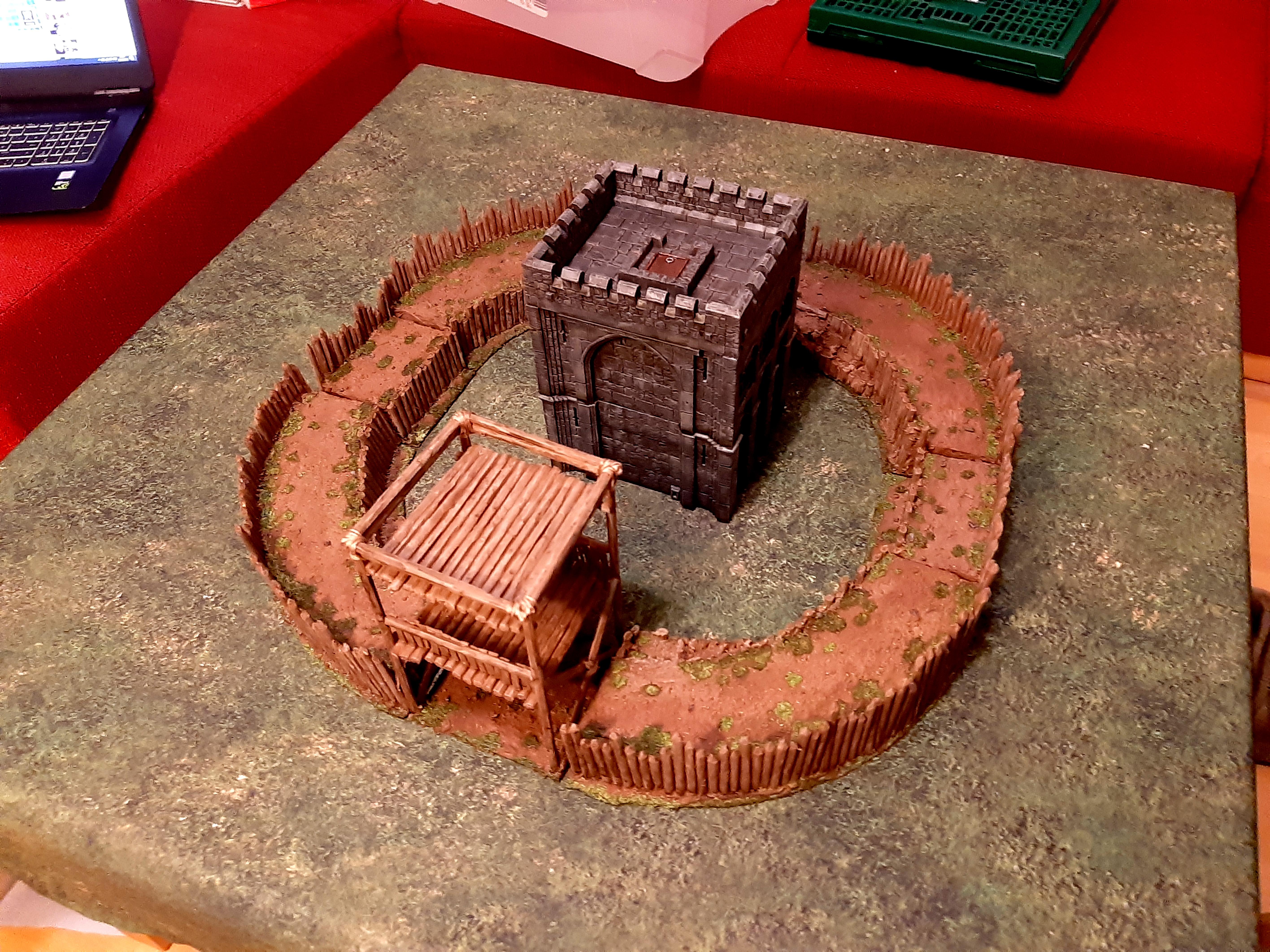 Motte and Bailey set  up 4