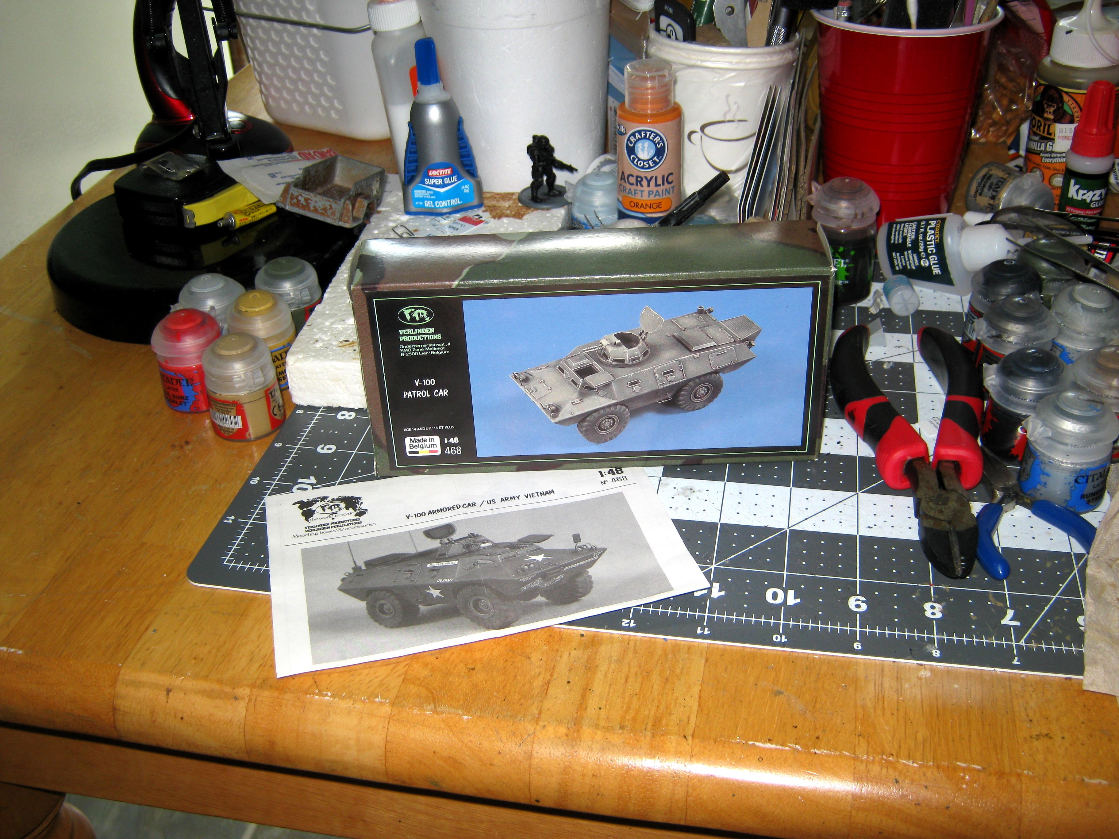 1/48th Scale, Armored Car, Imperial, Imperial Navy, Scouts, Security Vehicle, U.s. Army, United States, Usaf, Verlinden, Vietnam War, Wheeled Vehicle
