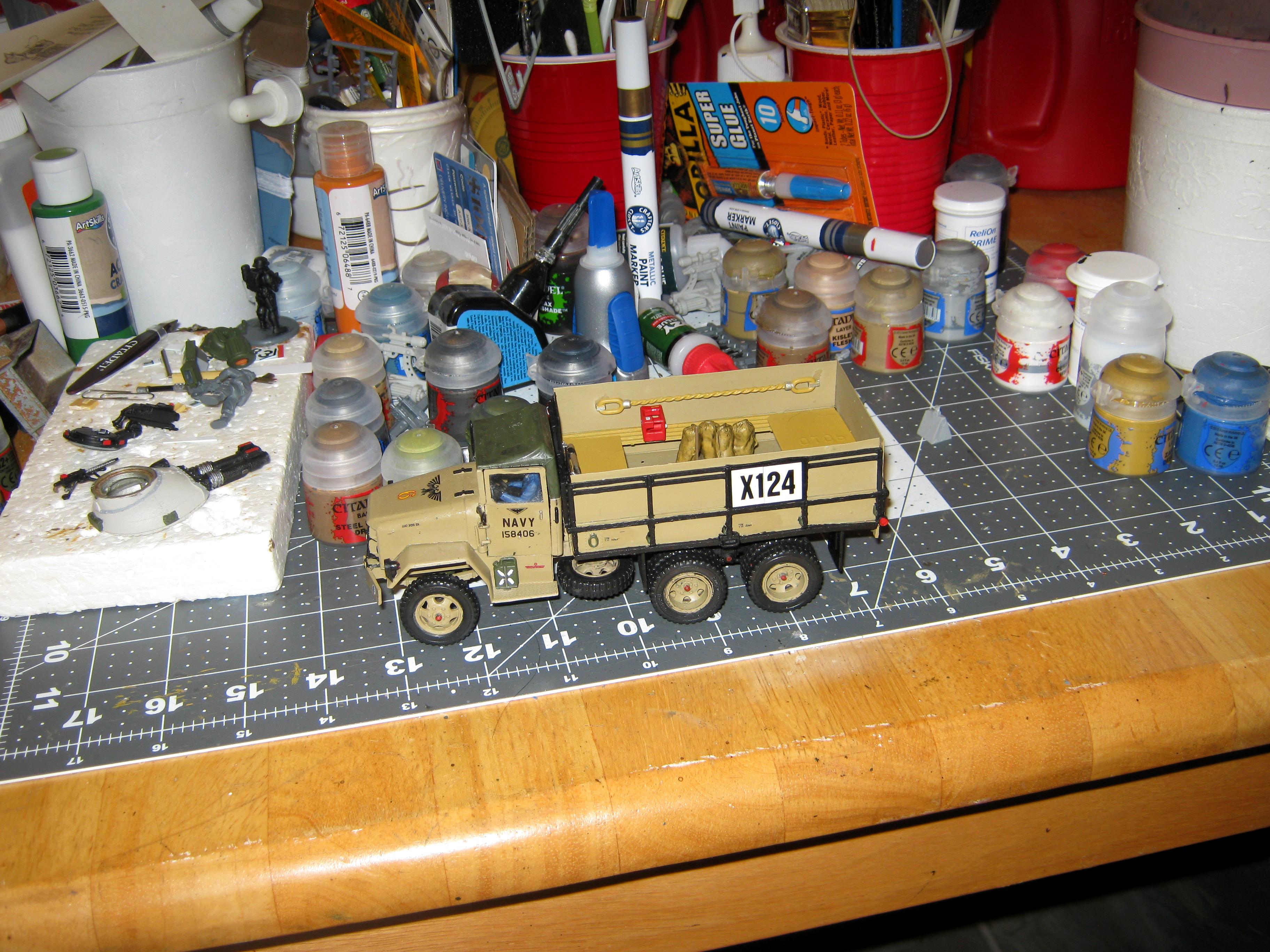 2 1/2 Ton, 6x6, Conversion, Duece And A Half, Gun Truck, Imperial, Imperial Navy, M35, Revell, Transport, Truck, U.s. Army, Vintage