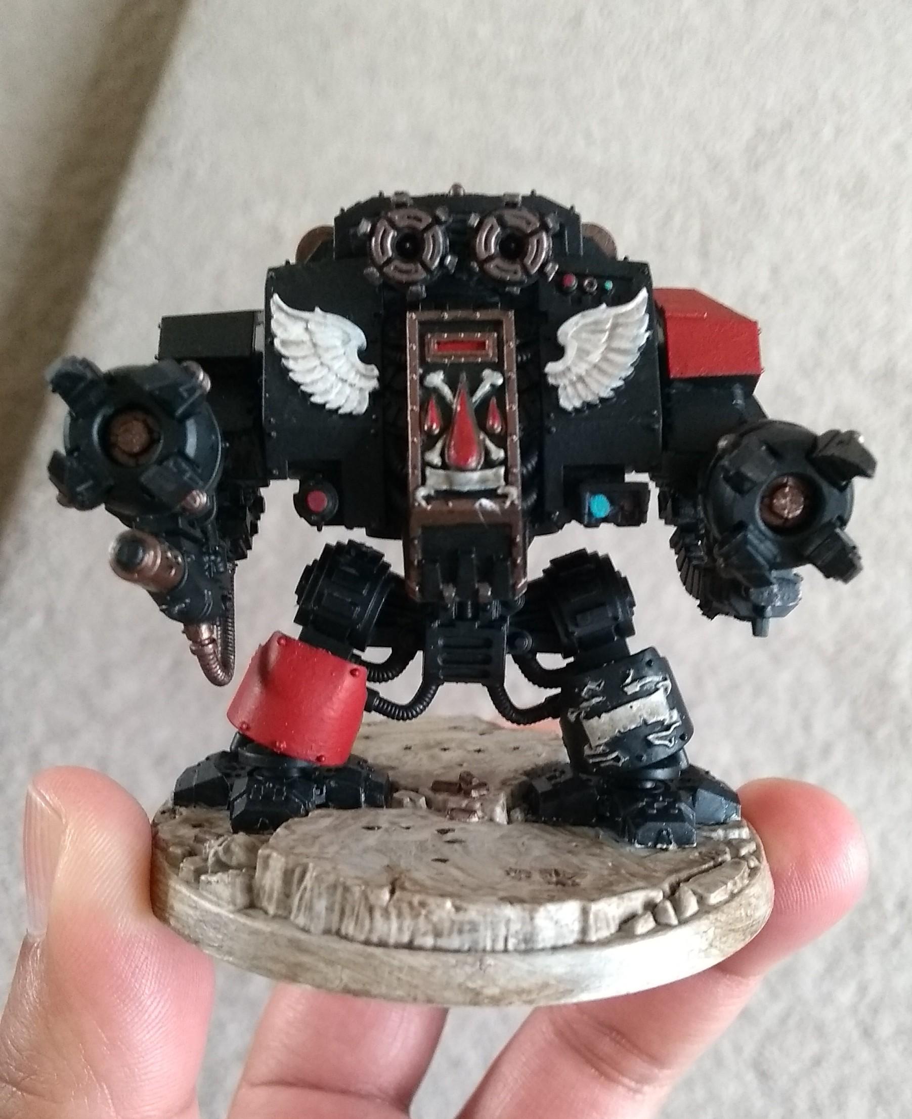 Angels Revenant, Blood Angels, Dreadnought, Furioso Dreadnought, Painted, Space Marines, Warhammer 40,000