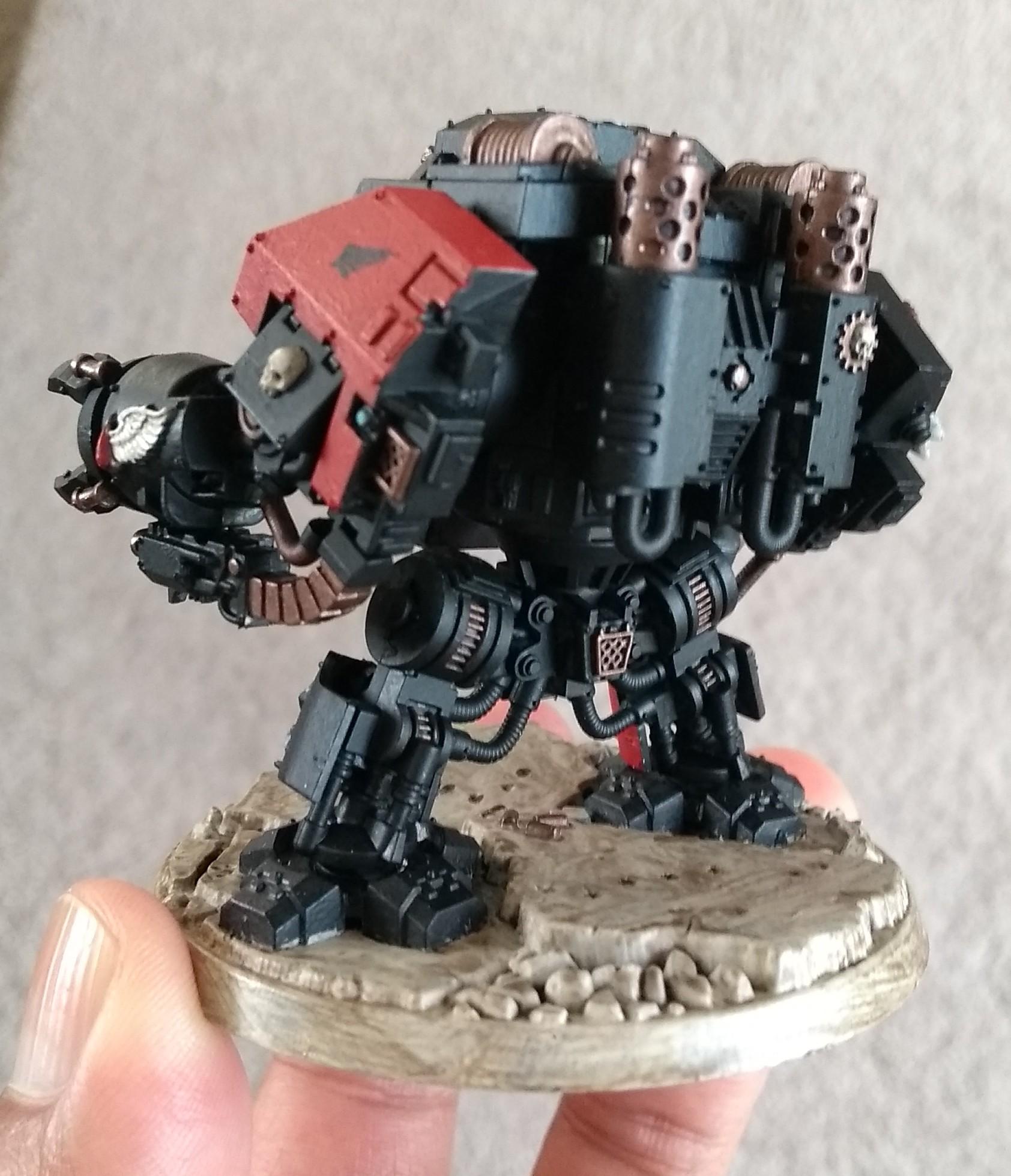 Angels Revenant, Blood Angels, Dreadnought, Furioso Dreadnought, Painted, Space Marines, Warhammer 40,000