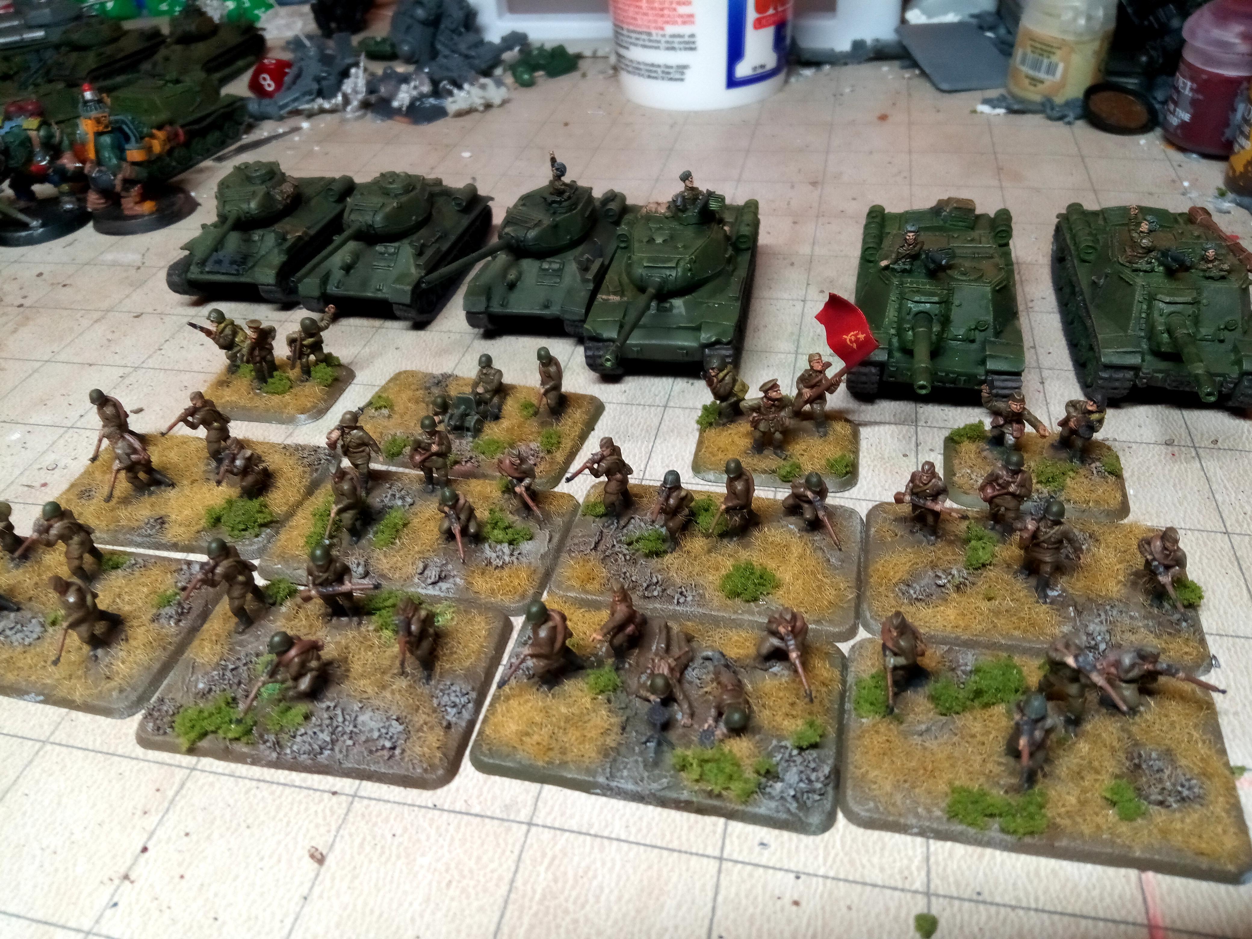 15mm, Flames Of War, Red Army, Russians, Soviet, T-34