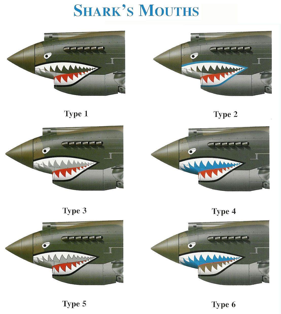 Fighter, Flyer, Mouth, Shark, World War 2