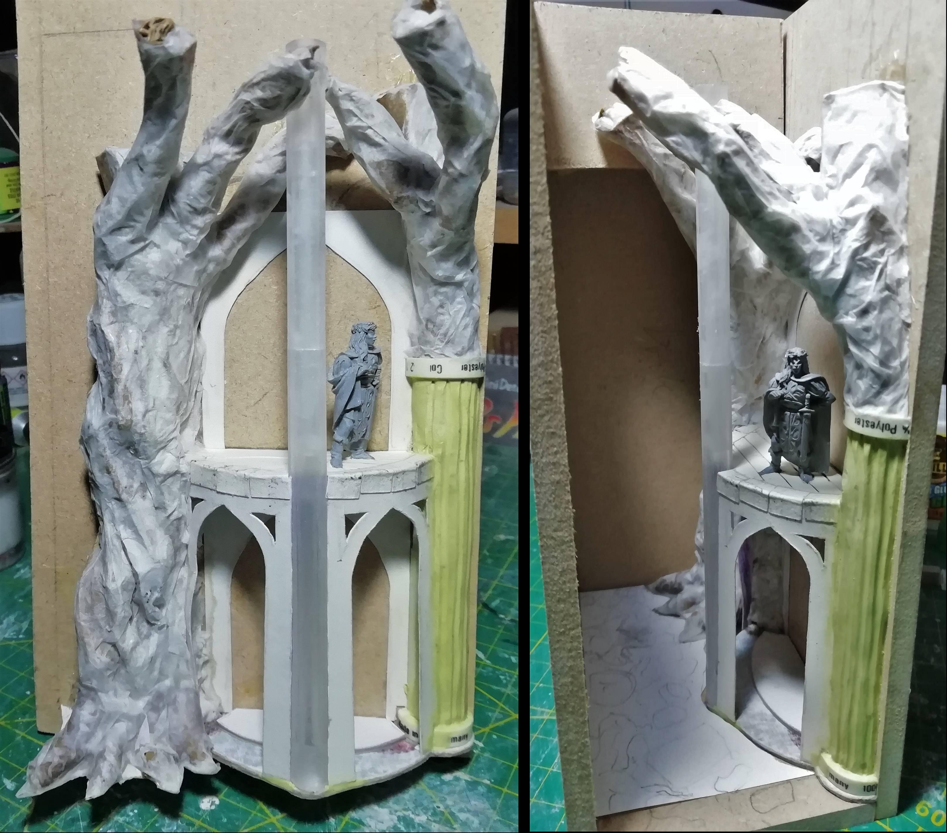 Bookcase diorama wip 5