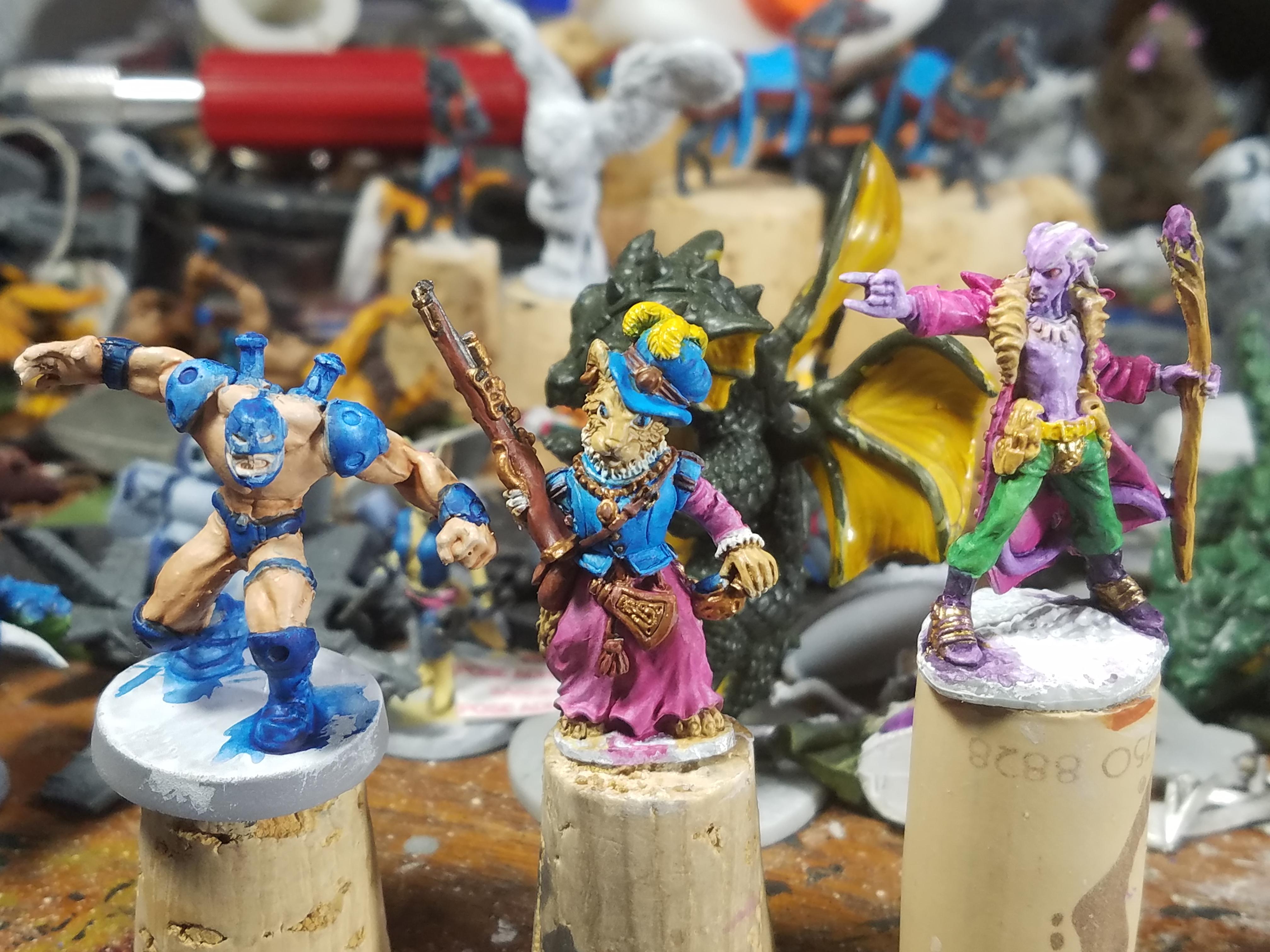 Catfolk, Mage, Oathsworn Miniatures, Reaper, Reaper Bones, Snipers, Superhero, Work In Progress