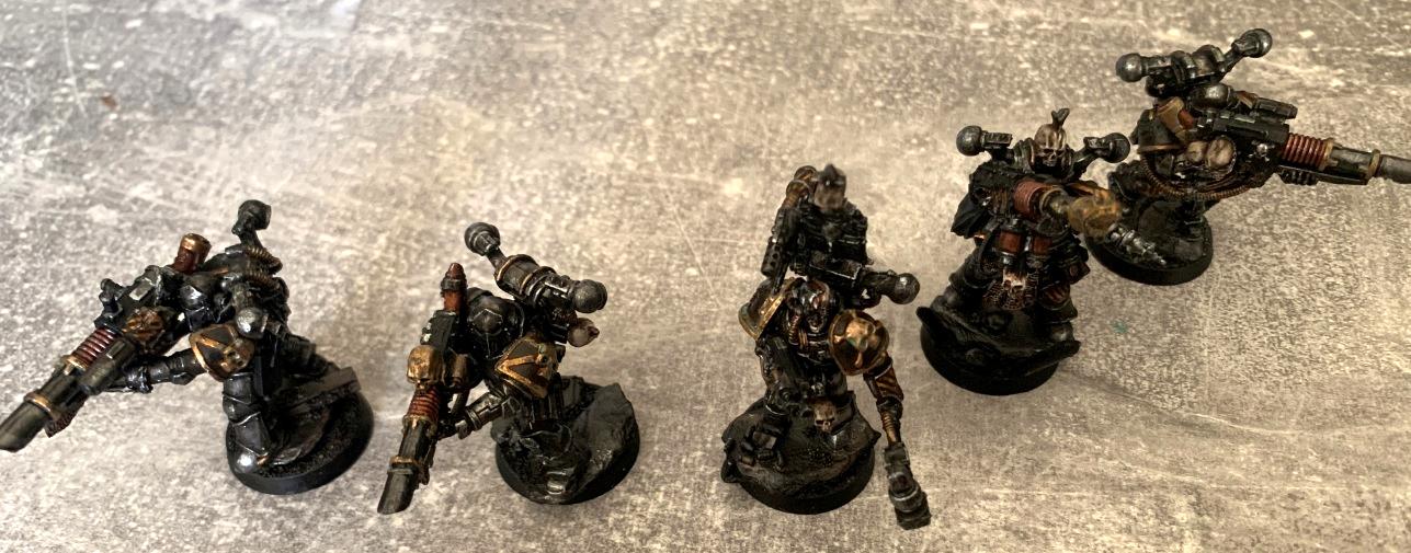 Lascannon Havocs WIP 1