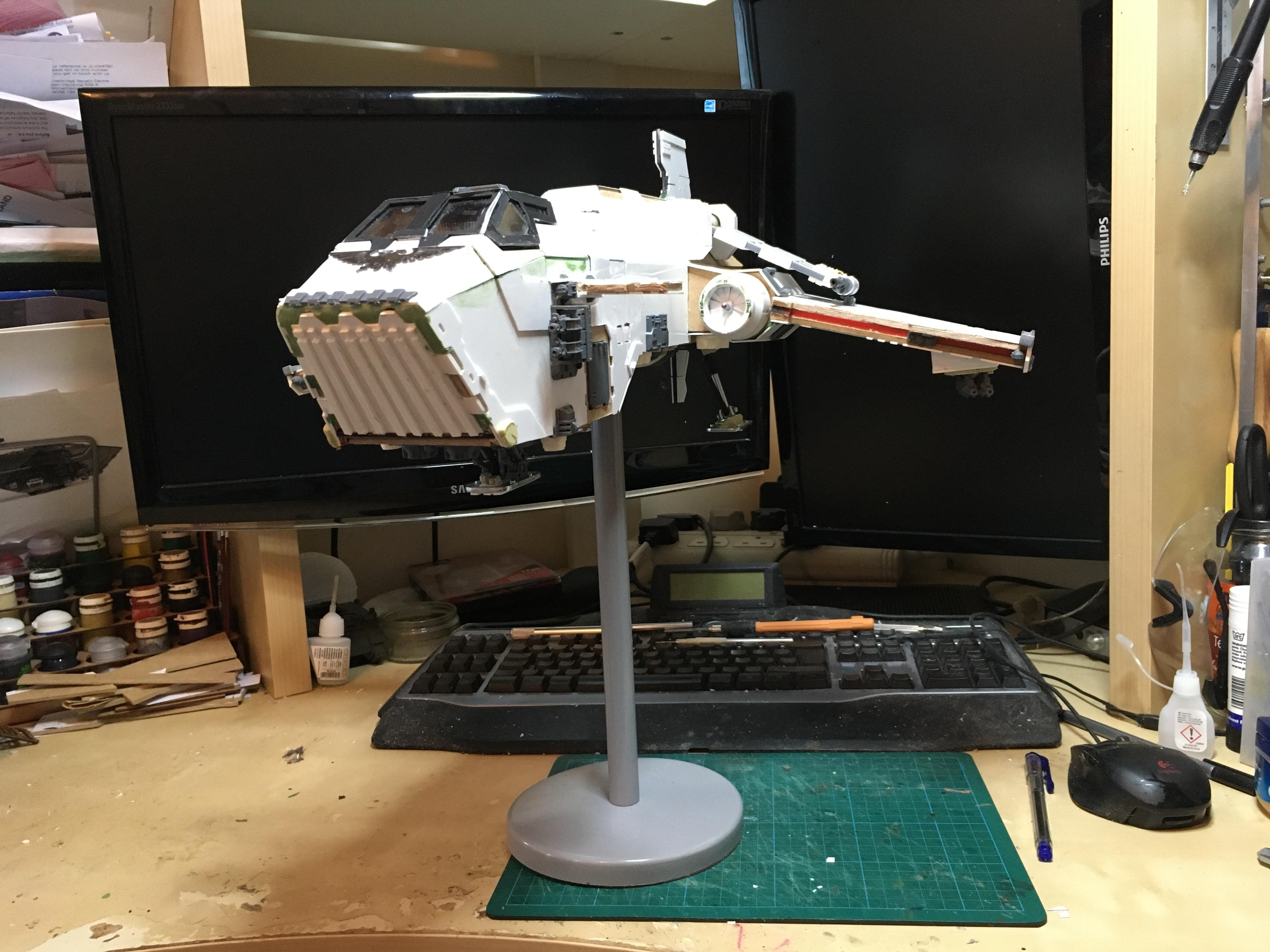 Scratch Build, Space Marines, Thunderhawk Gunship, Warhammer 40,000, Work In Progress