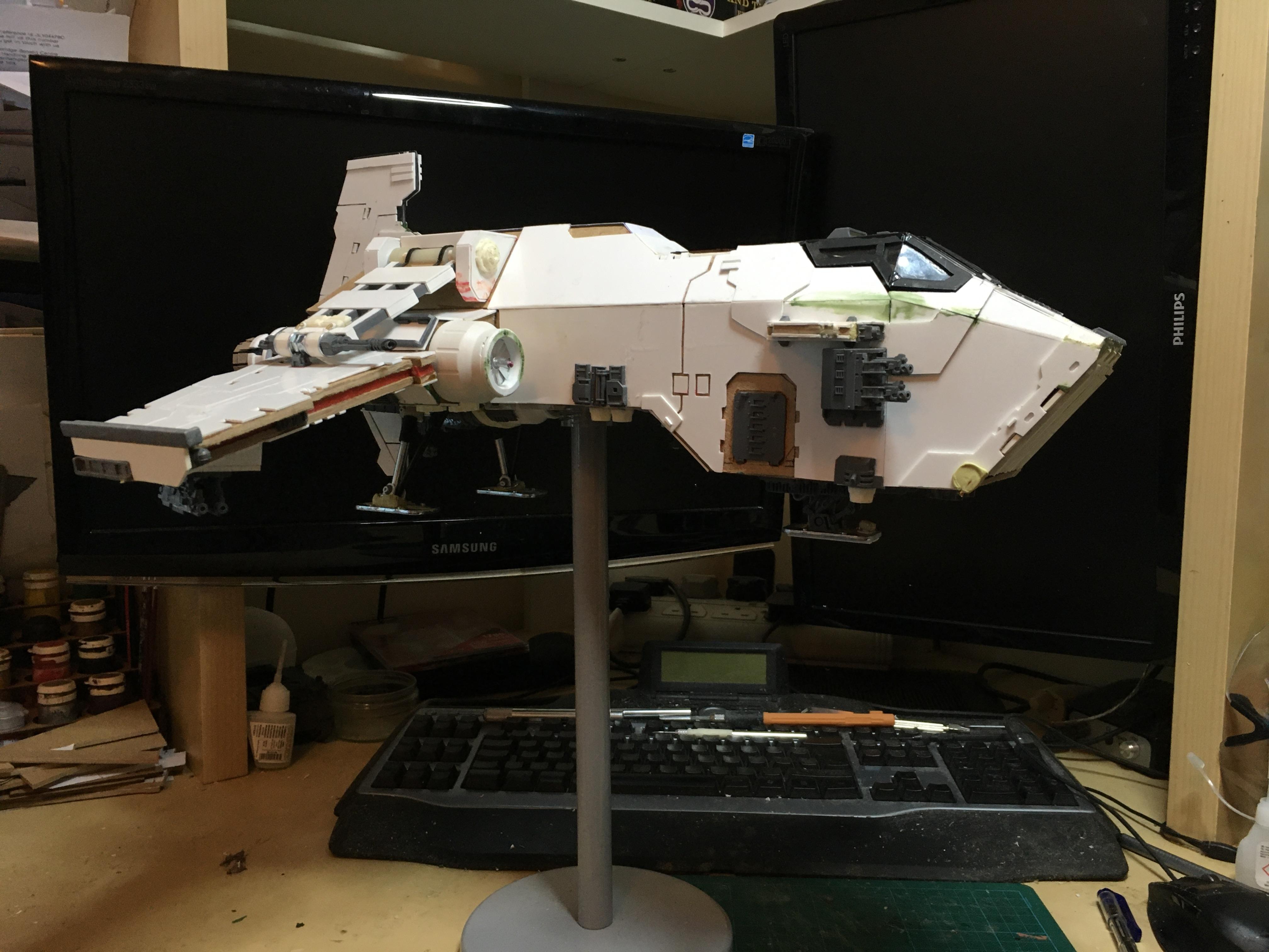 Scratch Build, Space Marines, Thunderhawk Gunship, Warhammer 40,000, Work In Progress