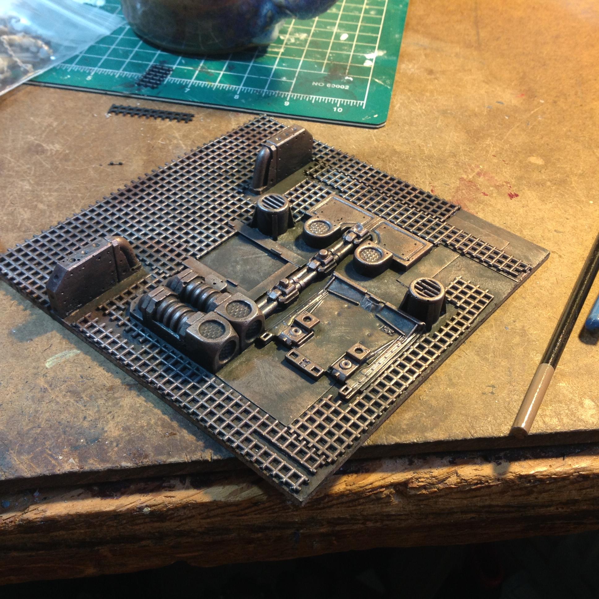 Modular, Pip, Spacehulk, Terrain, Tiles, Waaazag, Warboss, Work In Progress