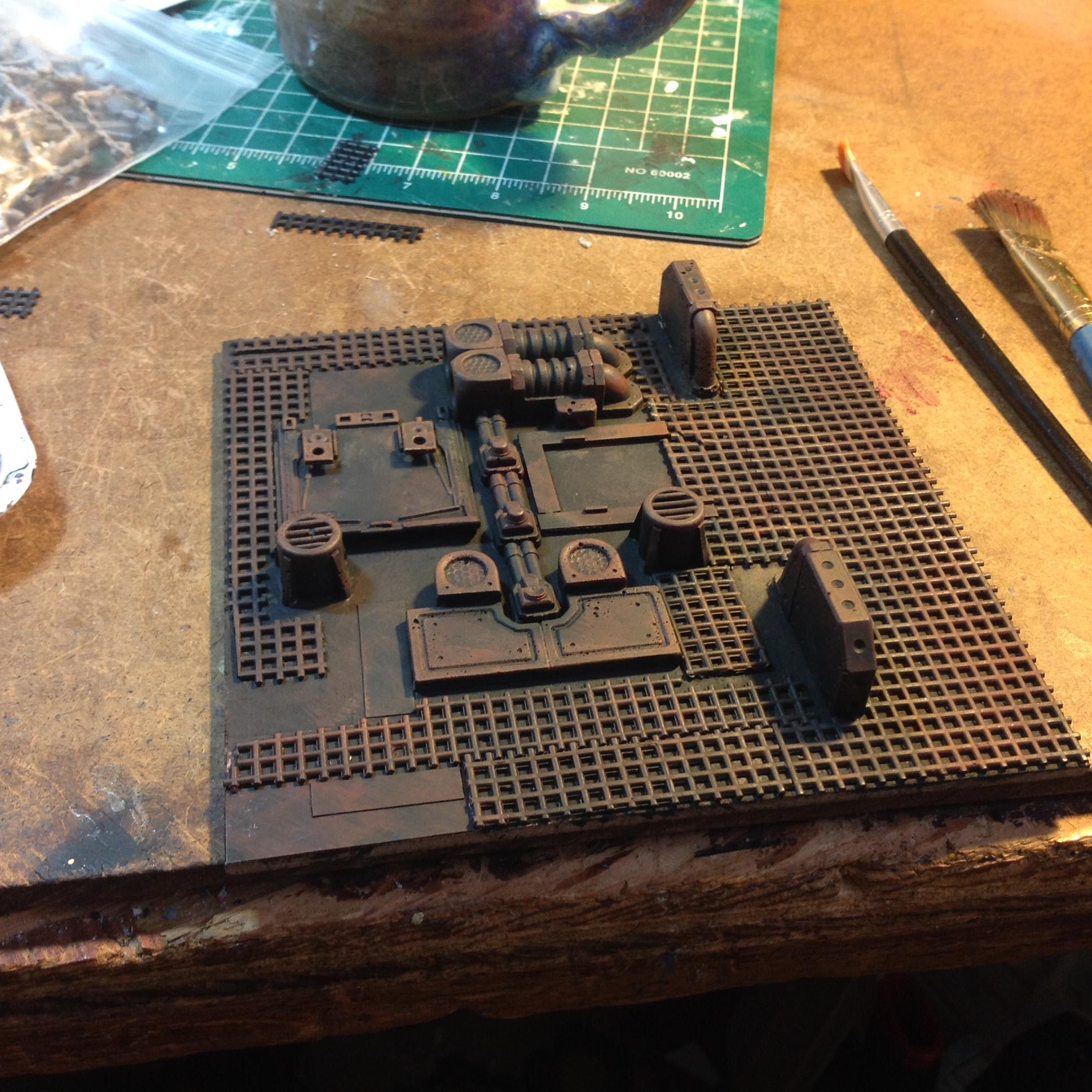 Modular, Pip, Spacehulk, Terrain, Tiles, Waaazag, Warboss, Work In Progress