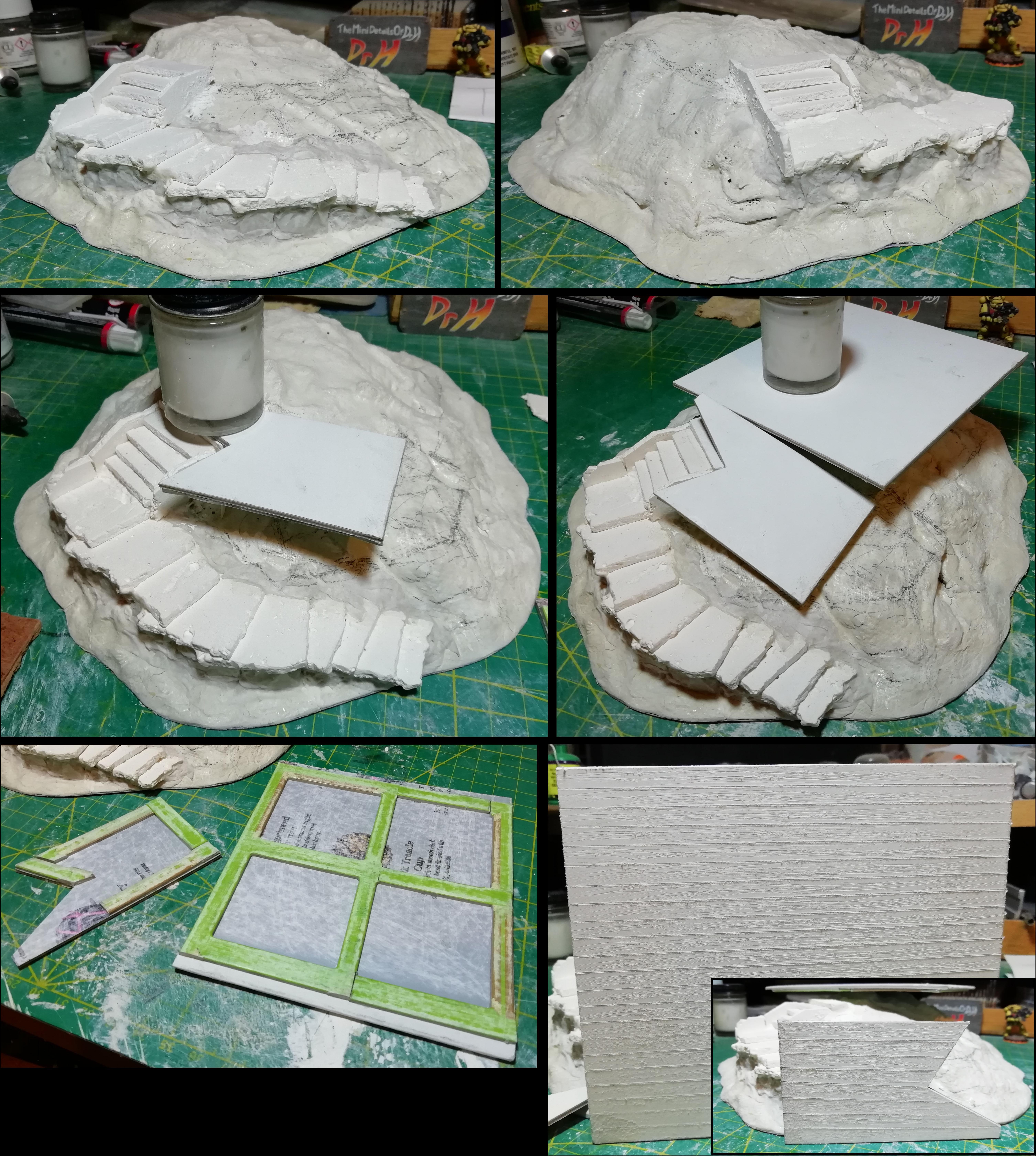 Mound wip 3; steps and platforms