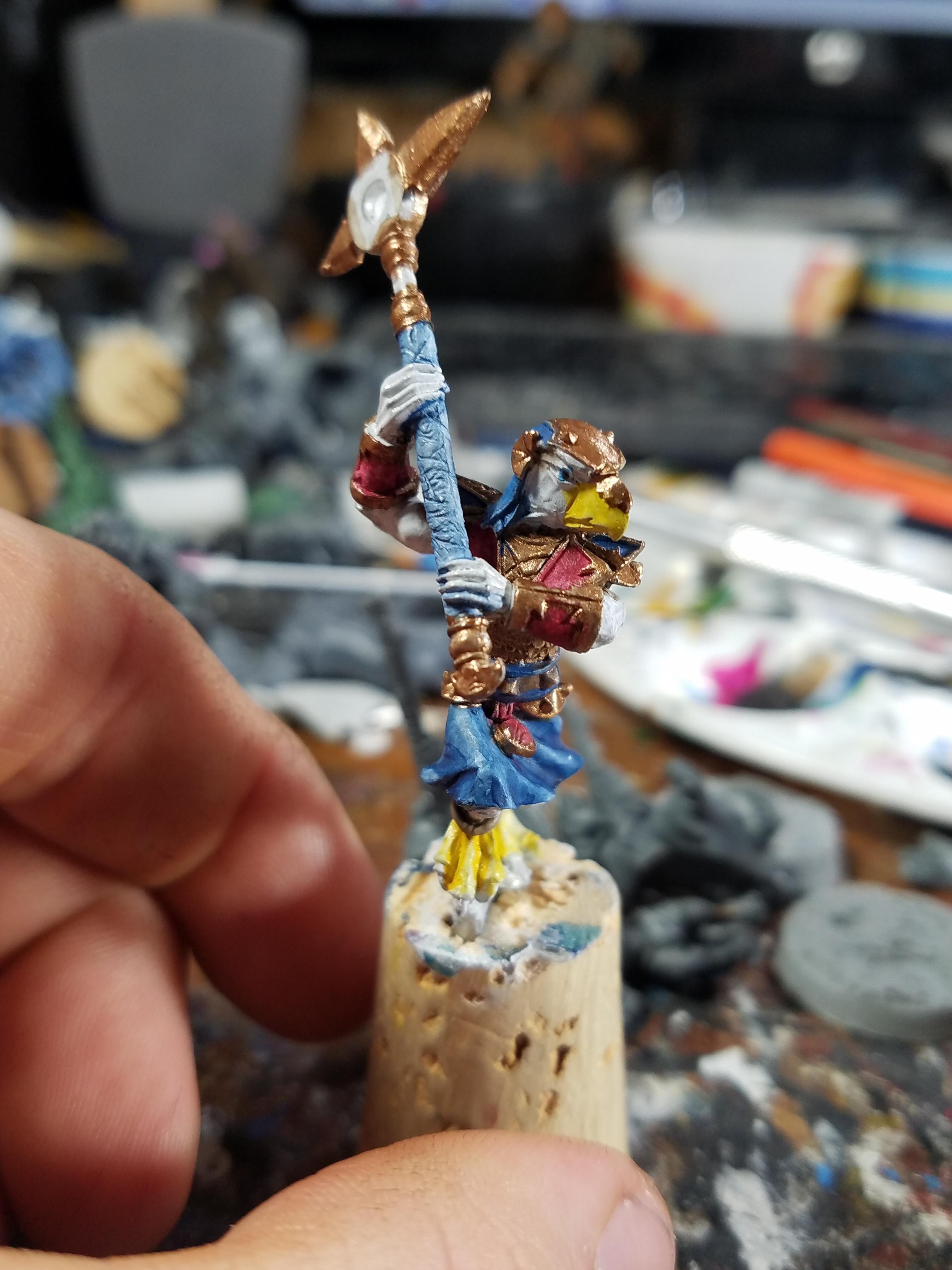 Axe, Crocodile Games, Harbinger Of Horus, Heru, Wash Painting, Work In Progress