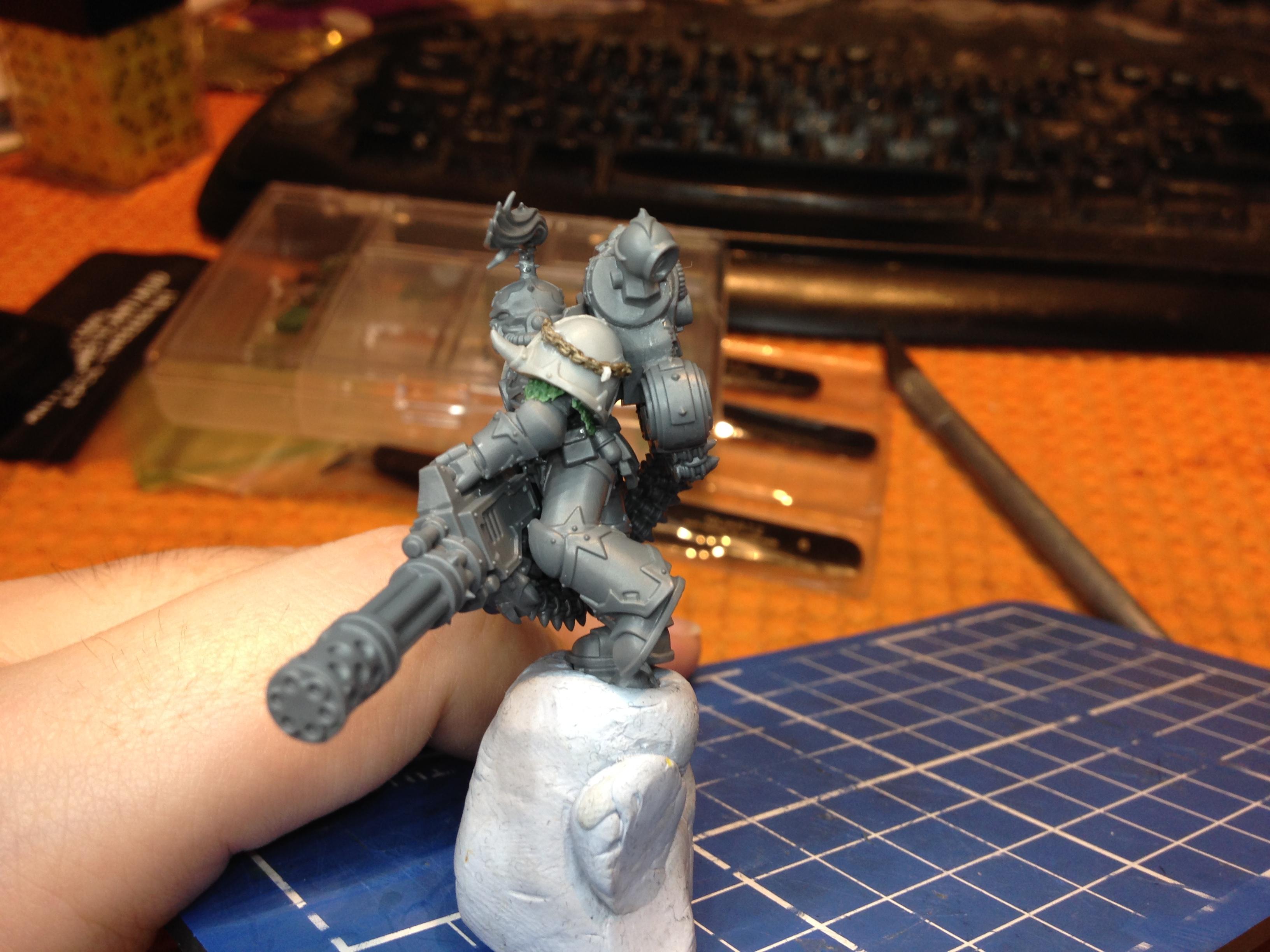 Black Legion, Chaos Space Marines, Chaos Undivided, Conversion, Reaper Chaincannon