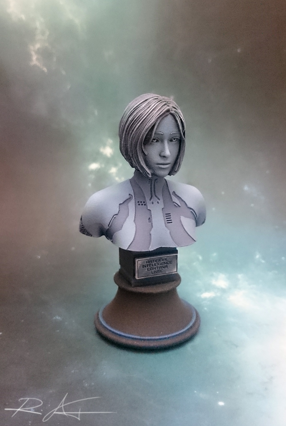 Bust, Commisison, Cortana, Halo