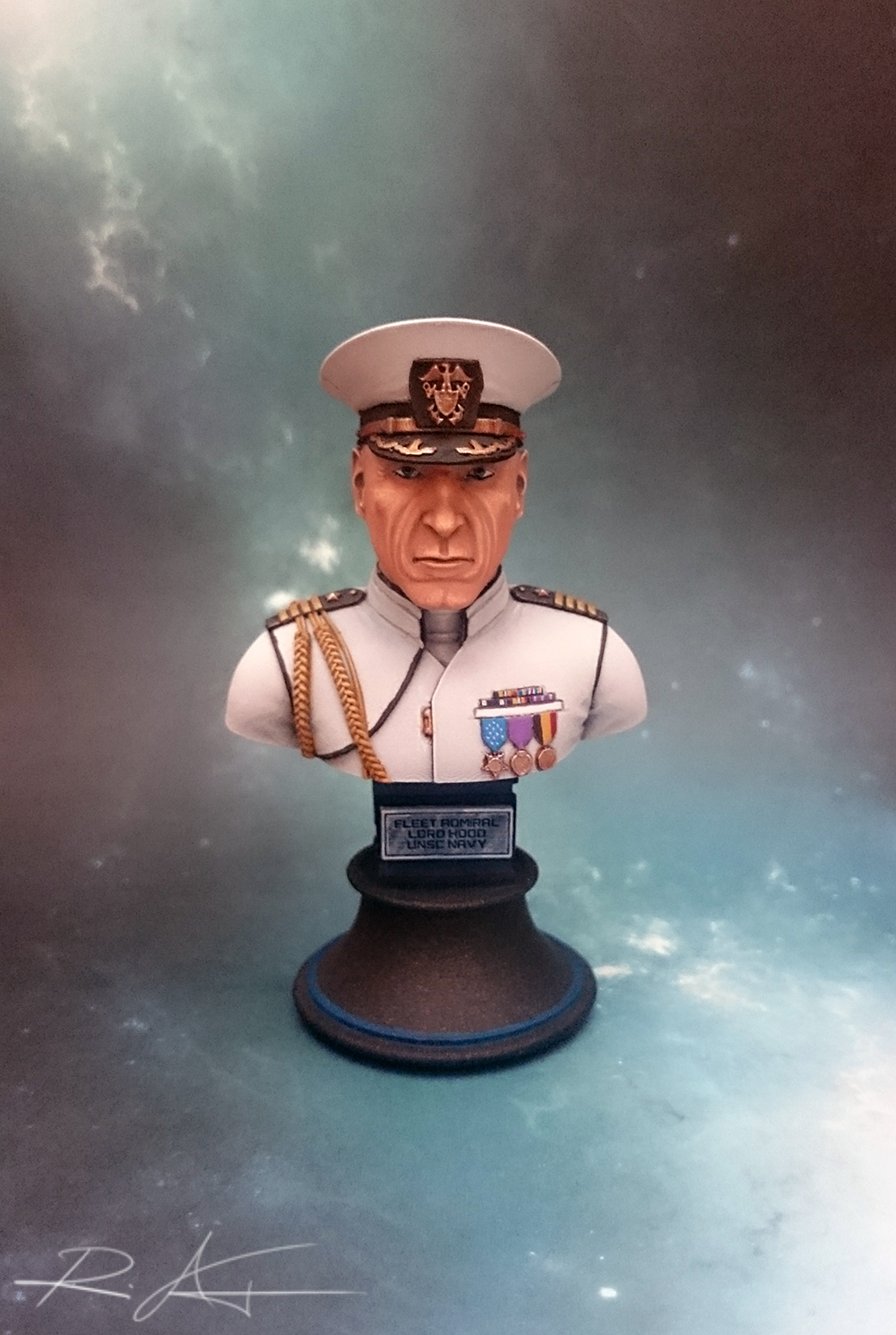 Admiral, Bust, Commission, Halo, Hood