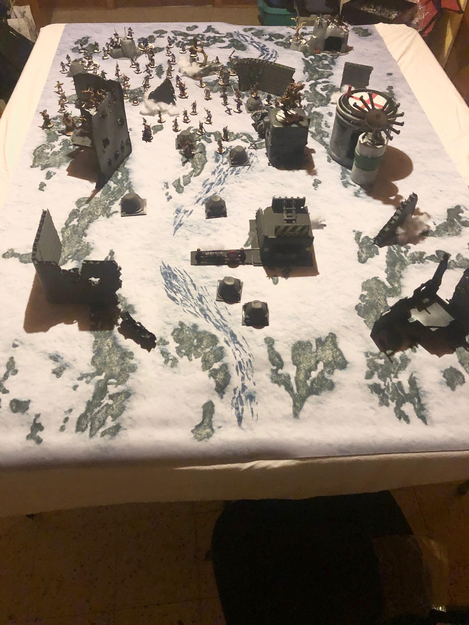 Astra Militarum, Crusaders, Game Table, Guardsmen, Imperial Guard, Imperium, Infantry, Table War, Terrain, Warhammer 40,000