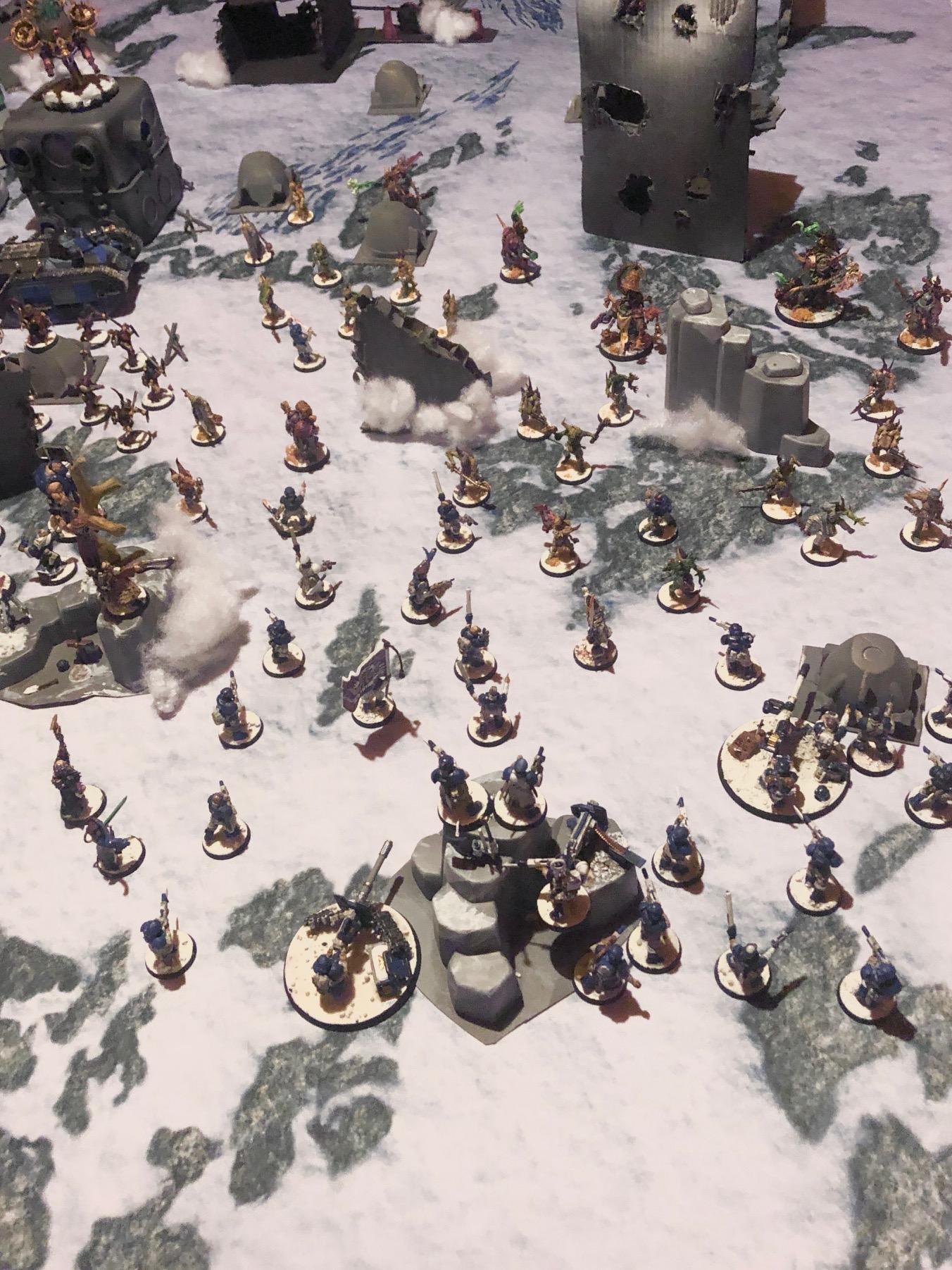 Astra Militarum, Crusaders, Game Table, Guardsmen, Imperial Guard, Imperium, Infantry, Table War, Terrain, Warhammer 40,000