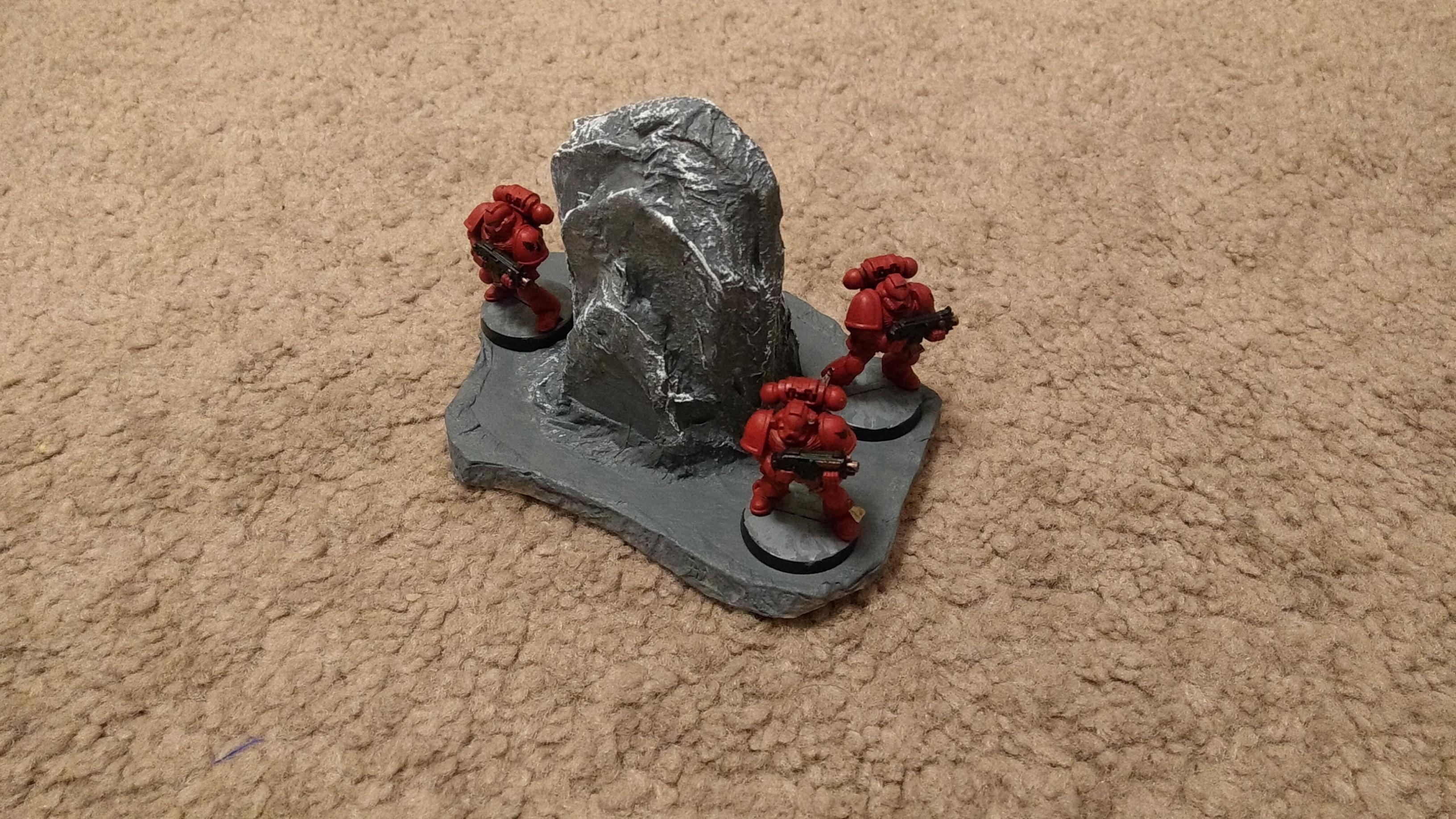 Adeptus Astartes, Blood Angels, Painted, Rock, Space Marines, Terrain, Warhammer 40,000