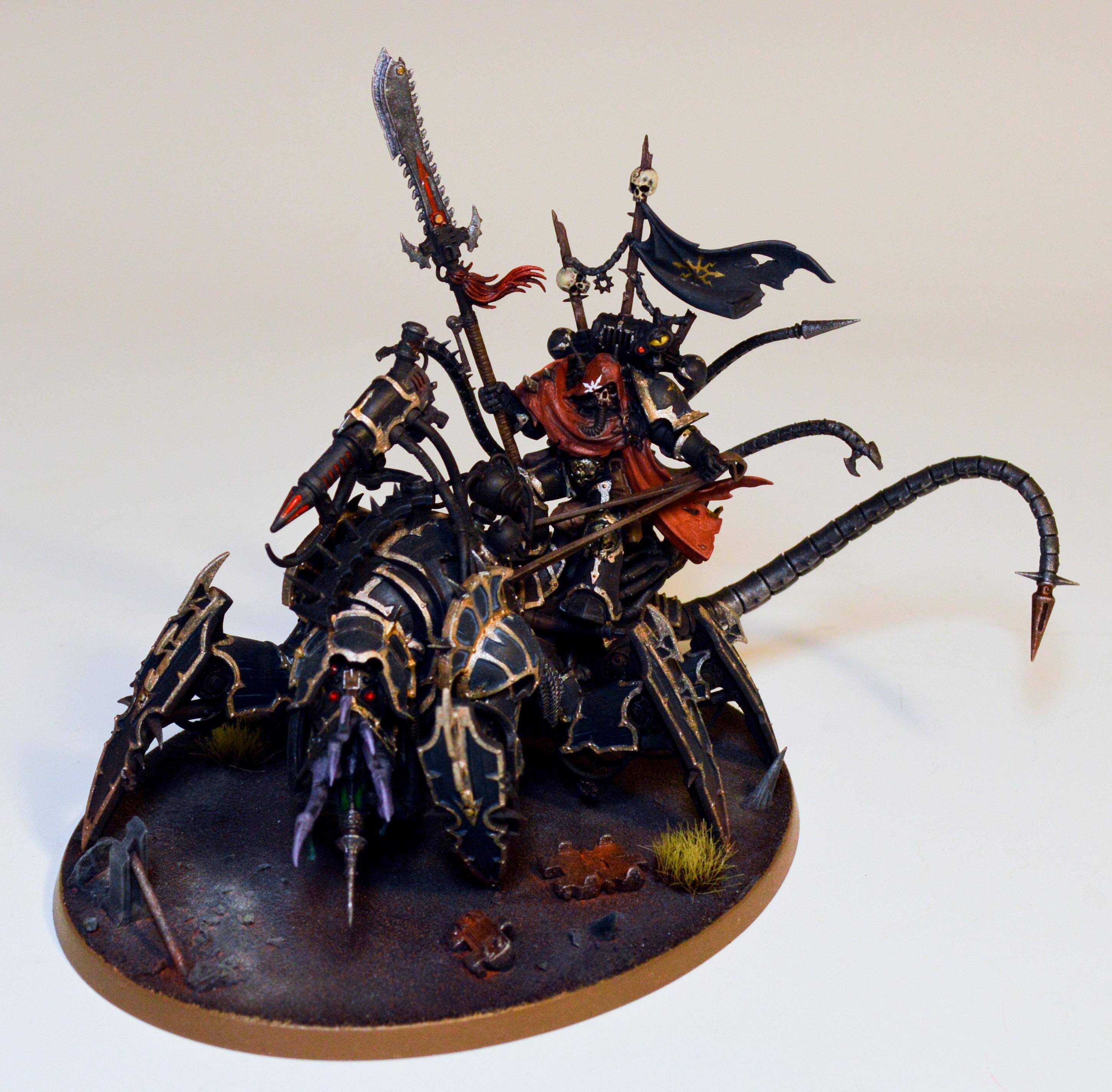 Arch-lord Discordant, Chaos, Chaos Space Marines, Dark Mechanicus, Vex Machinator
