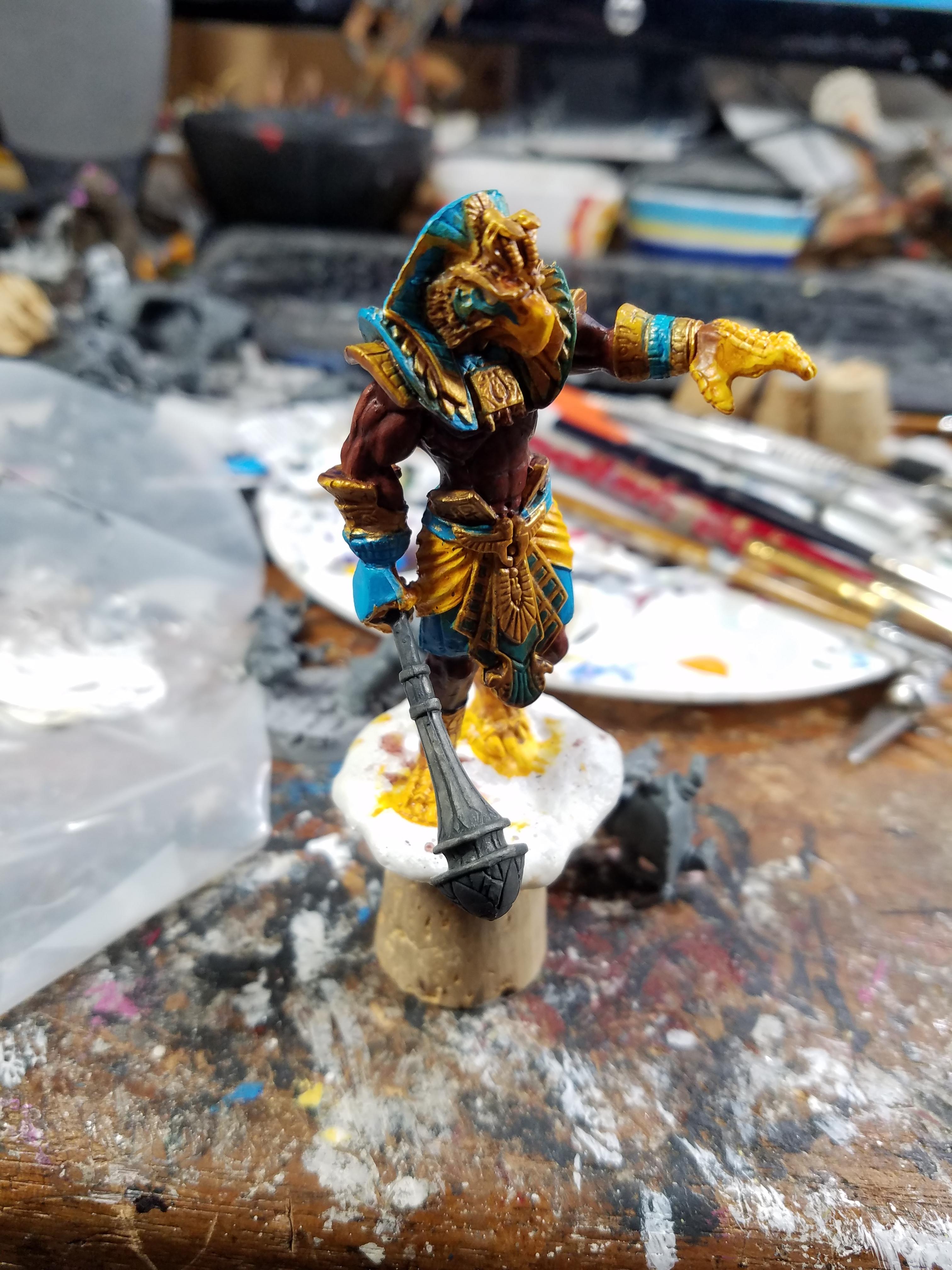 Avatar Of Ra, Bones, Large Model, Reaper Miniatures, Work In Progress