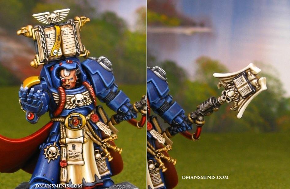 Space Marines Imperial Fists Librarian in Terminator Armor