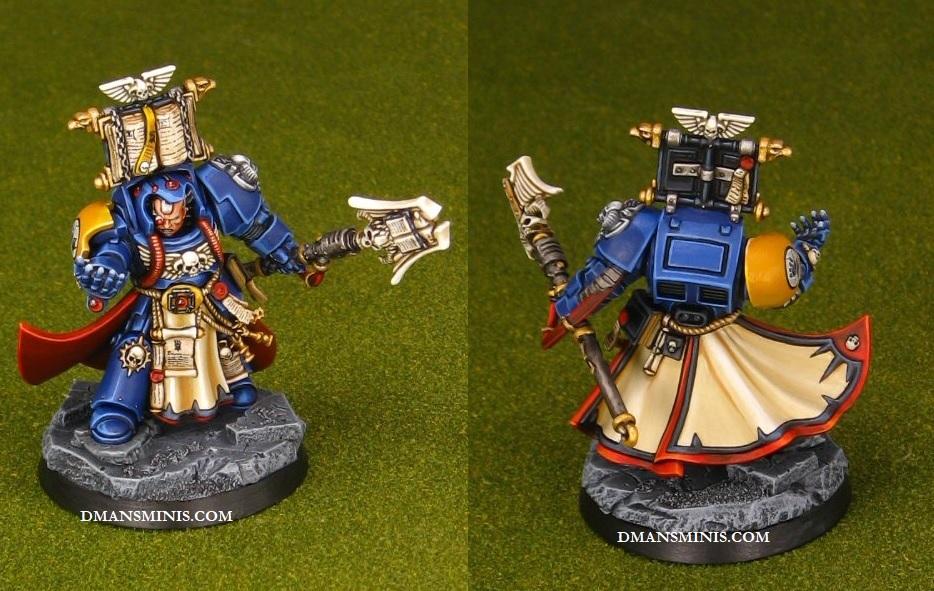 Space Marines Imperial Fists Librarian in Terminator Armor
