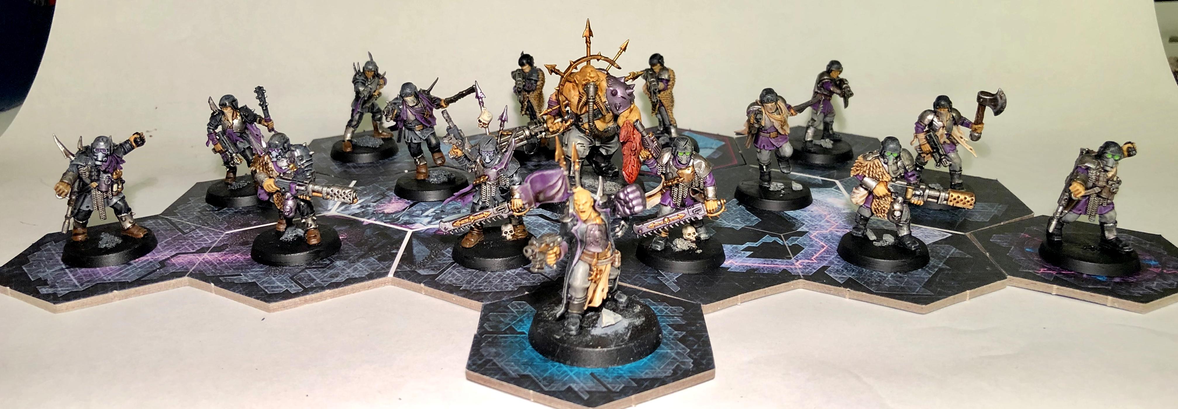 Baddies, Blackstone Fortress, Traitor Commissar, Traitor Guard, Traitor Ogryn, Warhammer 40,000, Warhammer Quest, Work In Progress