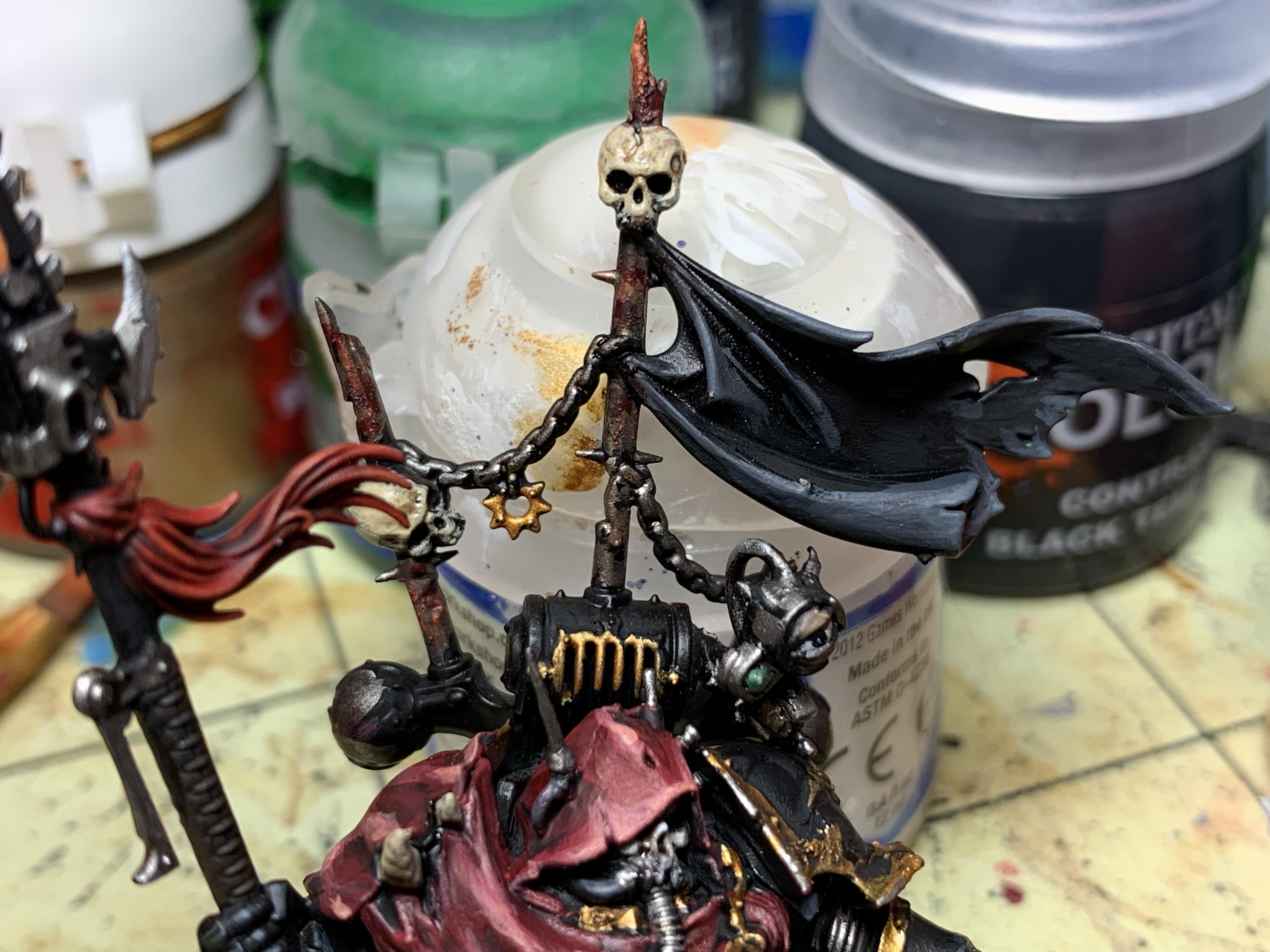  After working on spikes and skulls. 