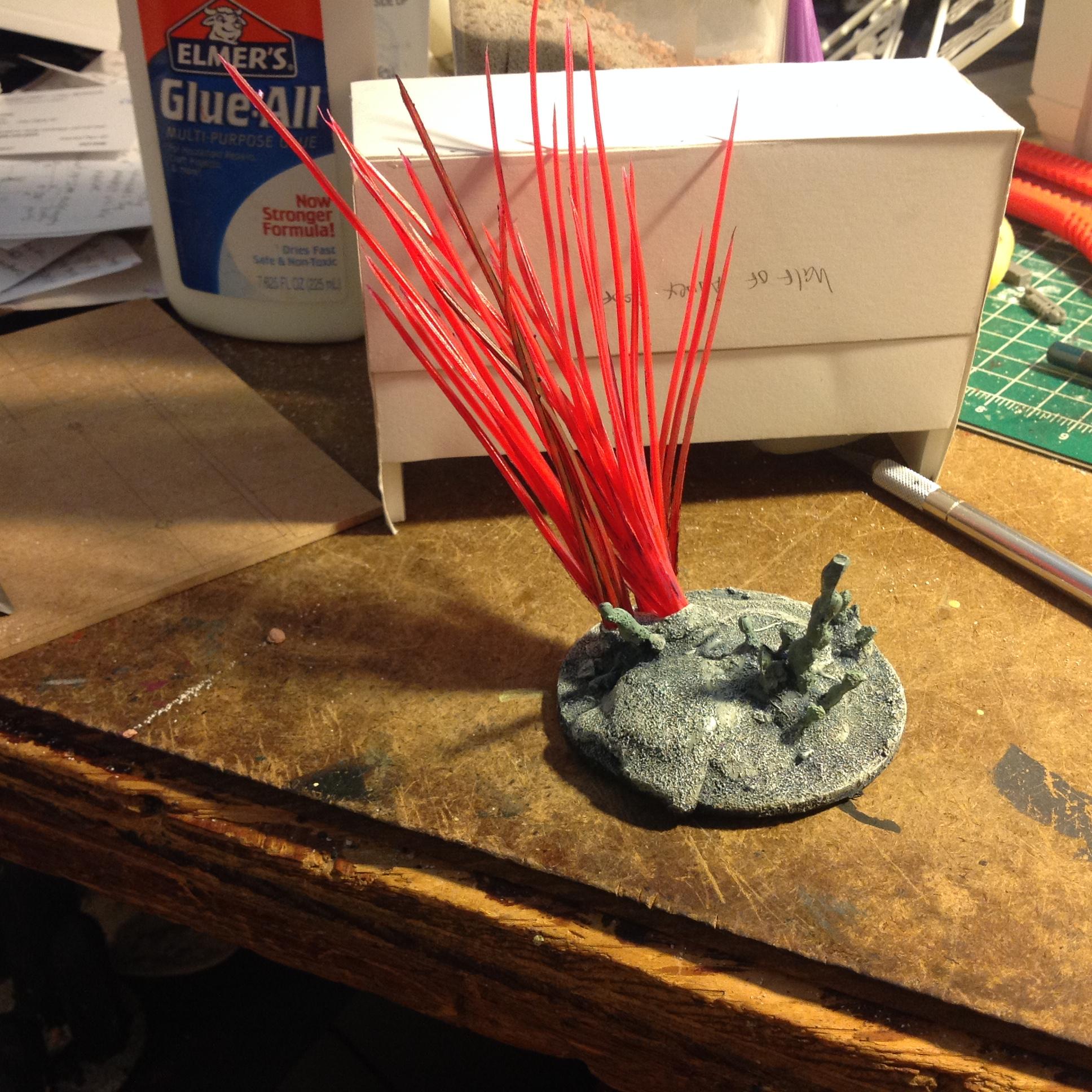 Alien, Craft Sand, Custom, Elmers, Hotglue, Infinity, Paradiso, Pip, Scratch Build, Straws, Terrain, Waaazag, Warhammer 40,000, Work In Progress