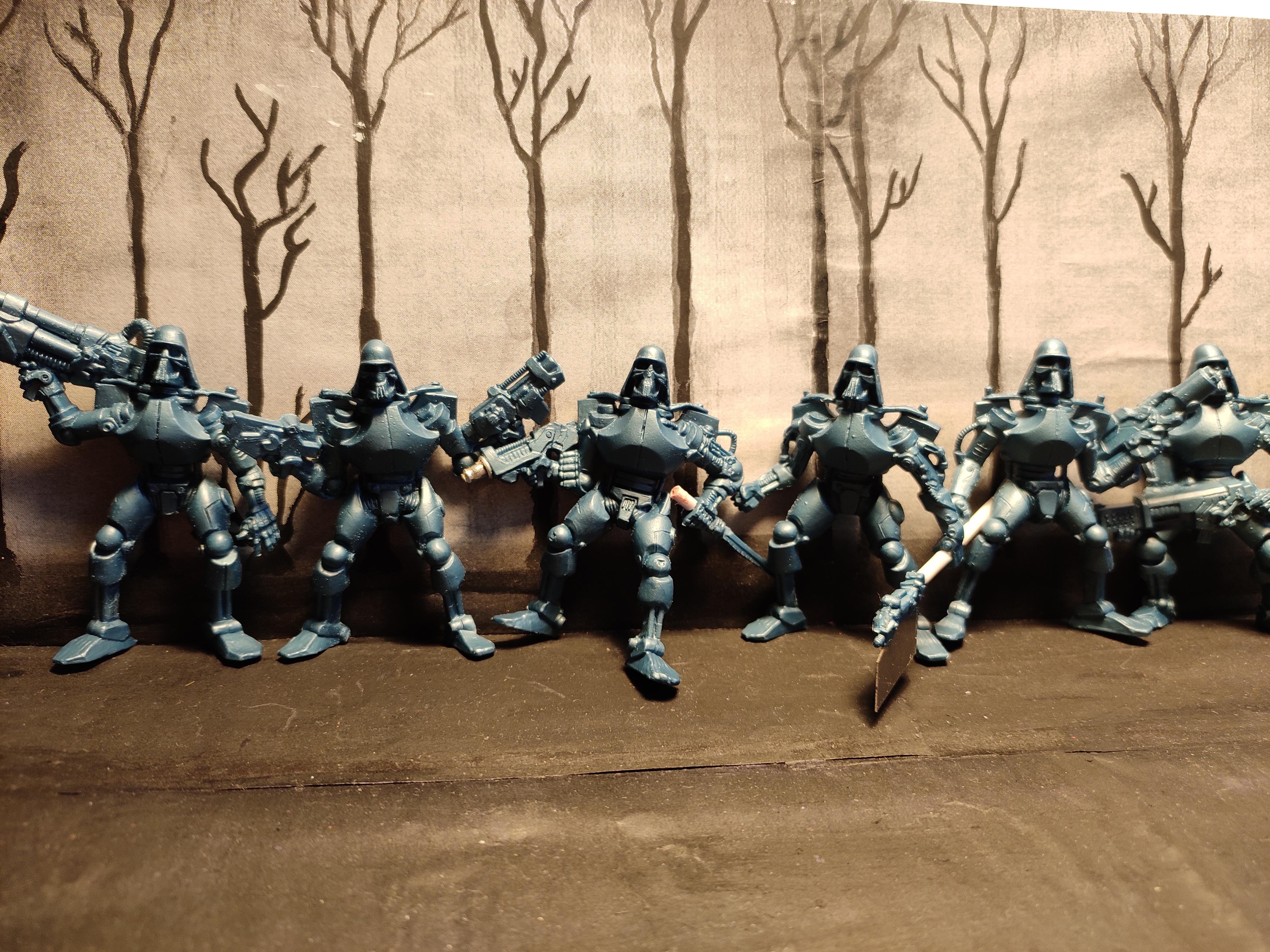 &#1041;&#1080;&#1090;&#1074;&#1099; Fantasy, Android, Autogun, Axe, Conversion, Fantasy Battles, From Russia, Halberd, Infantry, Paper Cutter Knife, Poleaxe, Regiment, Robot, Technolog, Tehnolog, Work In Progress