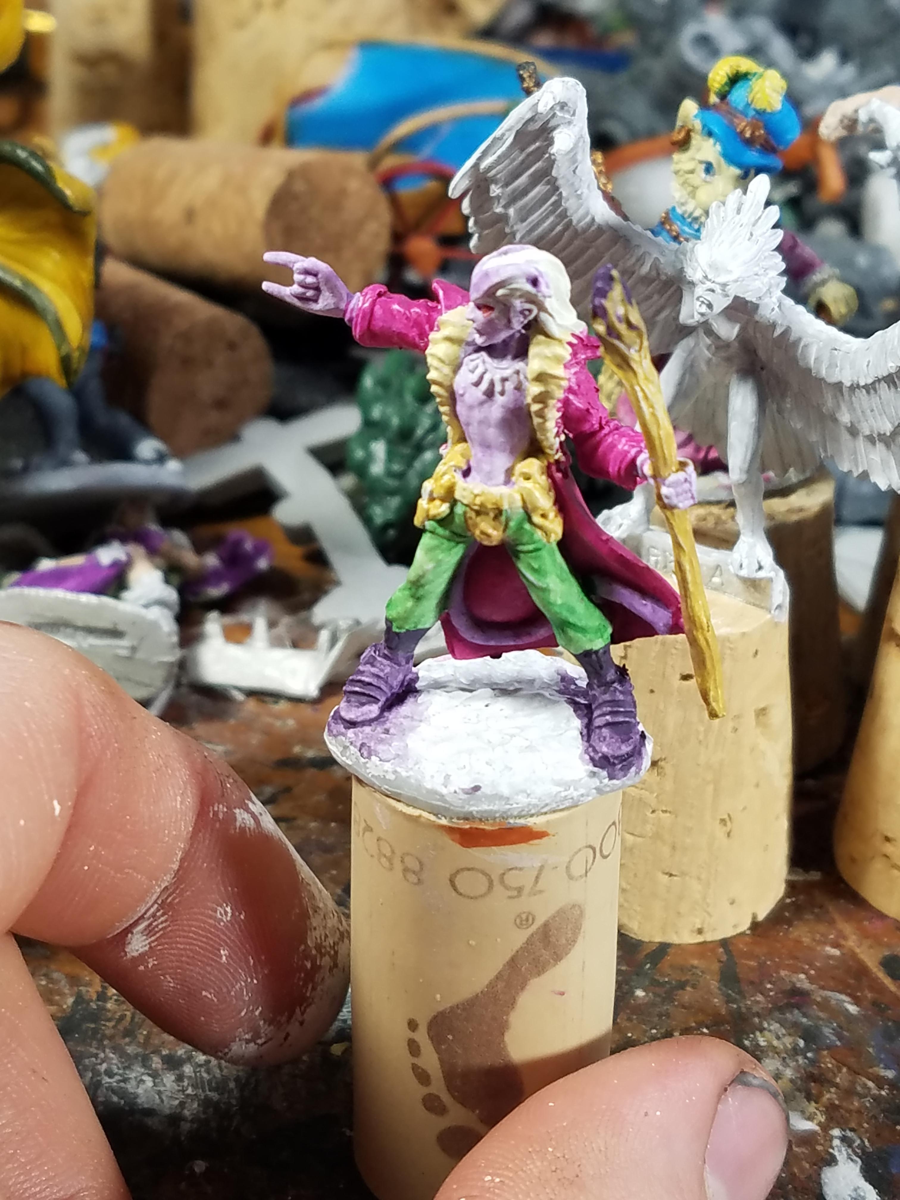Reaper, Reaper Bones, Tiefling, Wizard, Work In Progress