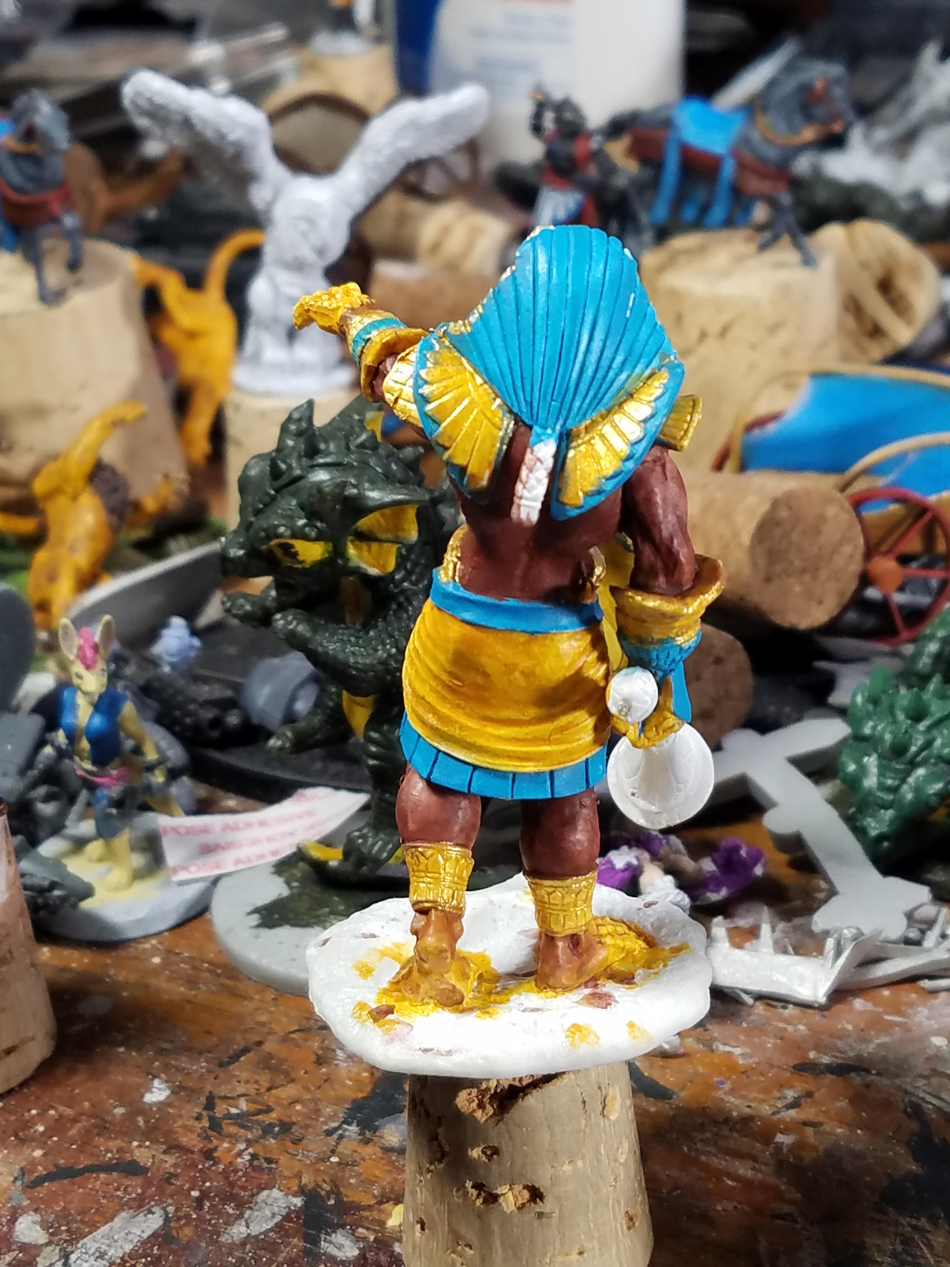 Avatar Of Ra, Big Guy, Bones, Hawkman, Reaper, Work In Progress