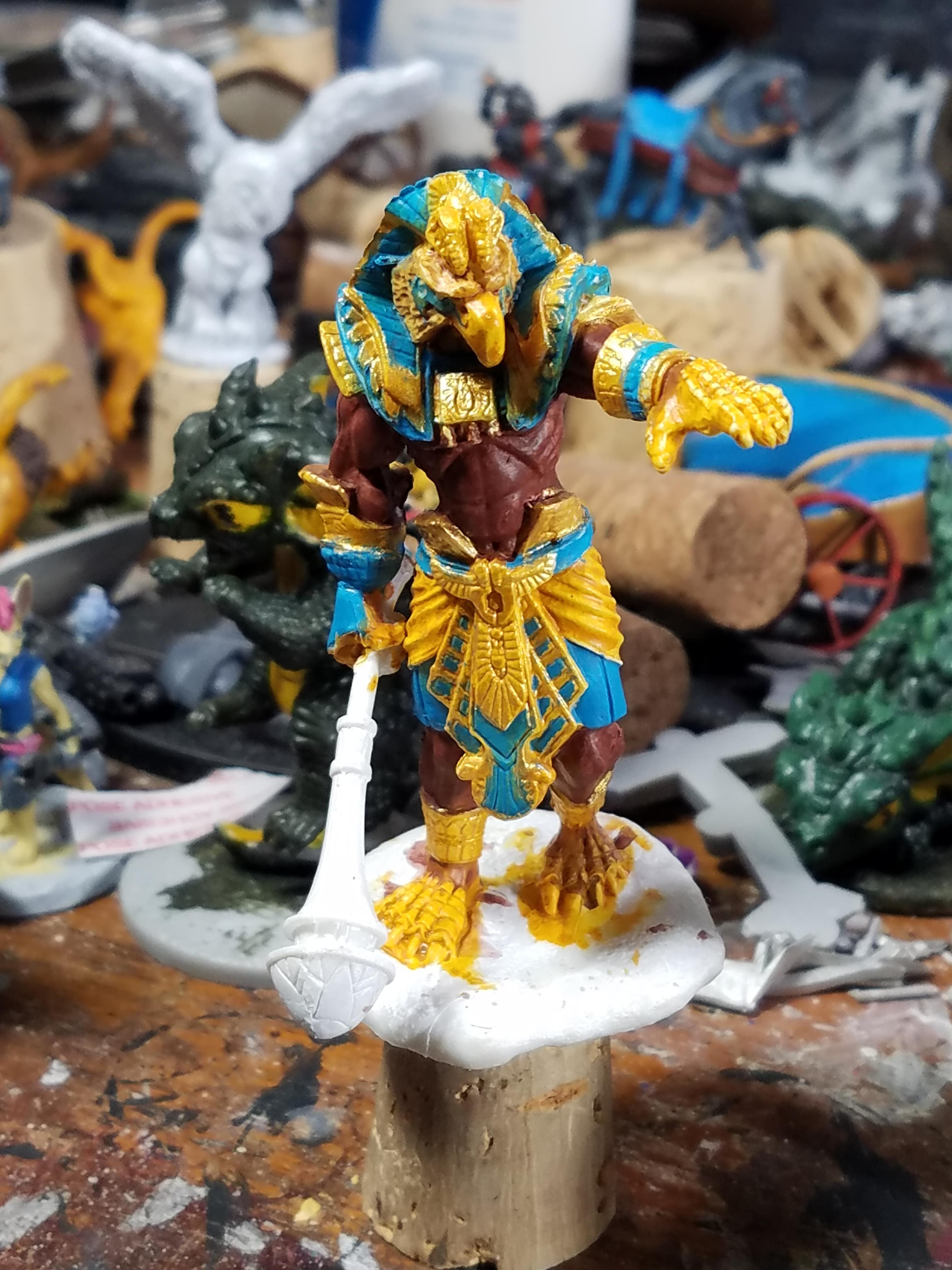 Avatar Of Ra, Big Guy, Bones, Hawkman, Reaper, Work In Progress